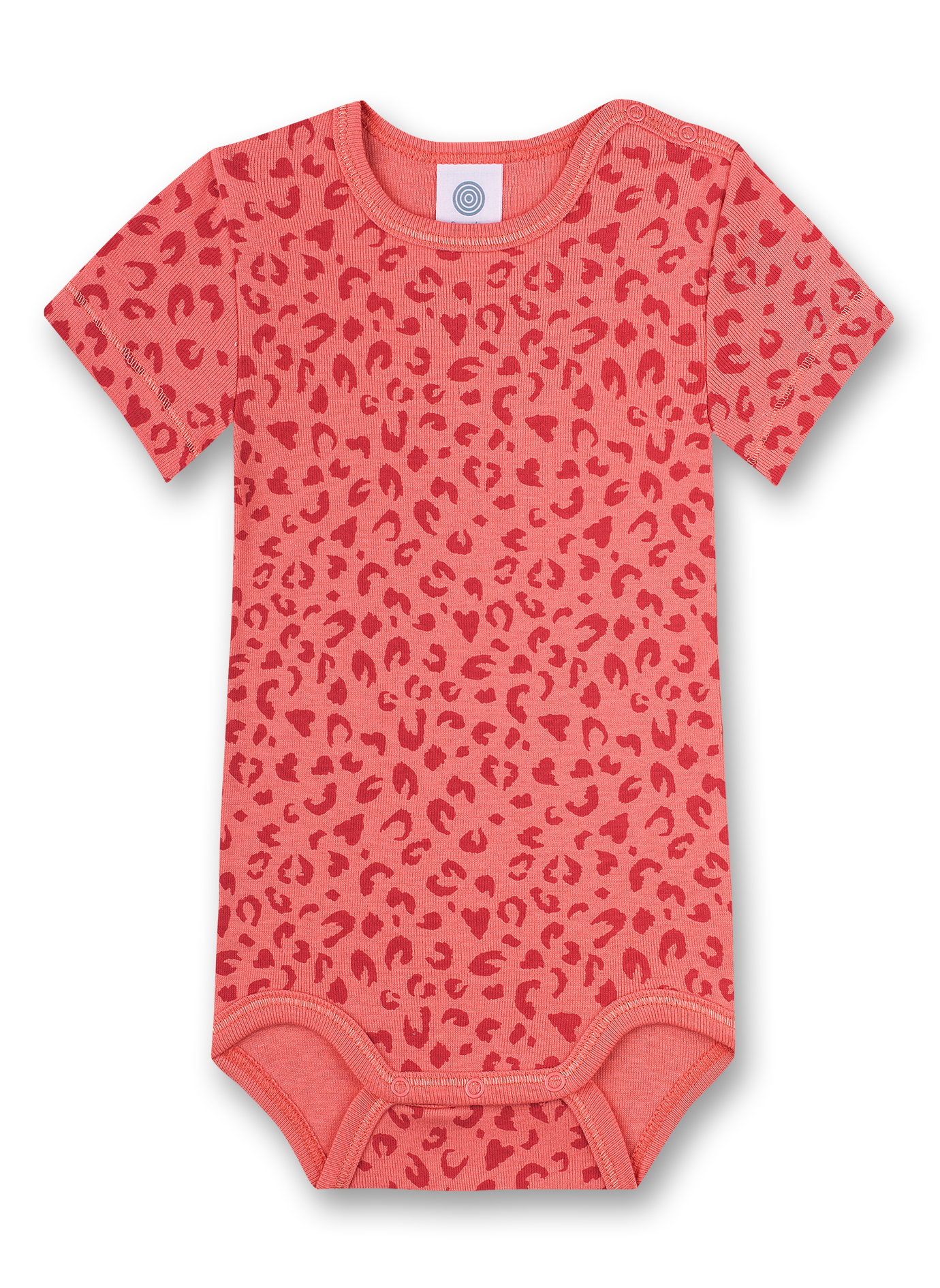 Body kurzarm (Doppelpack) Off-White und Rosa Tiny Leopard