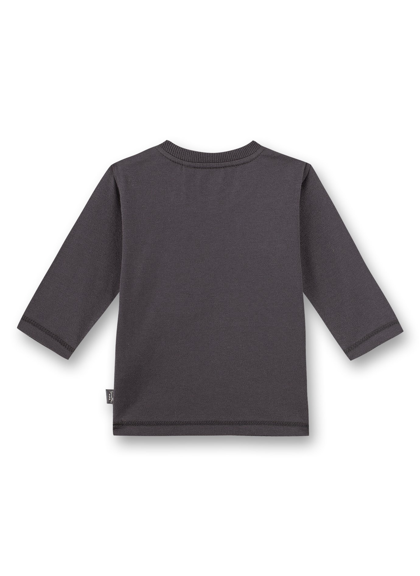 Jungen-Shirt langarm Dunkelgrau