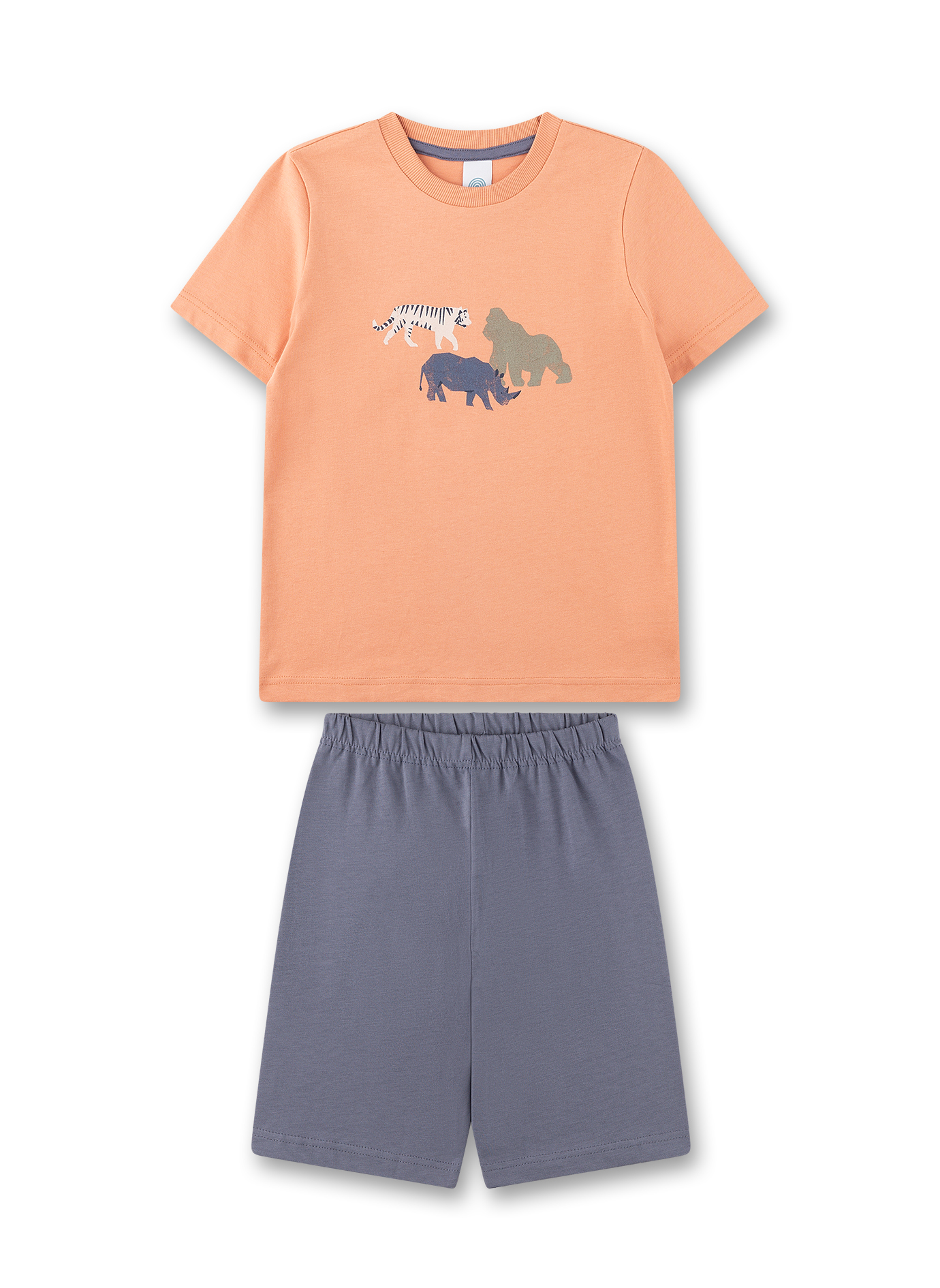 Jungen-Schlafanzug kurz orange