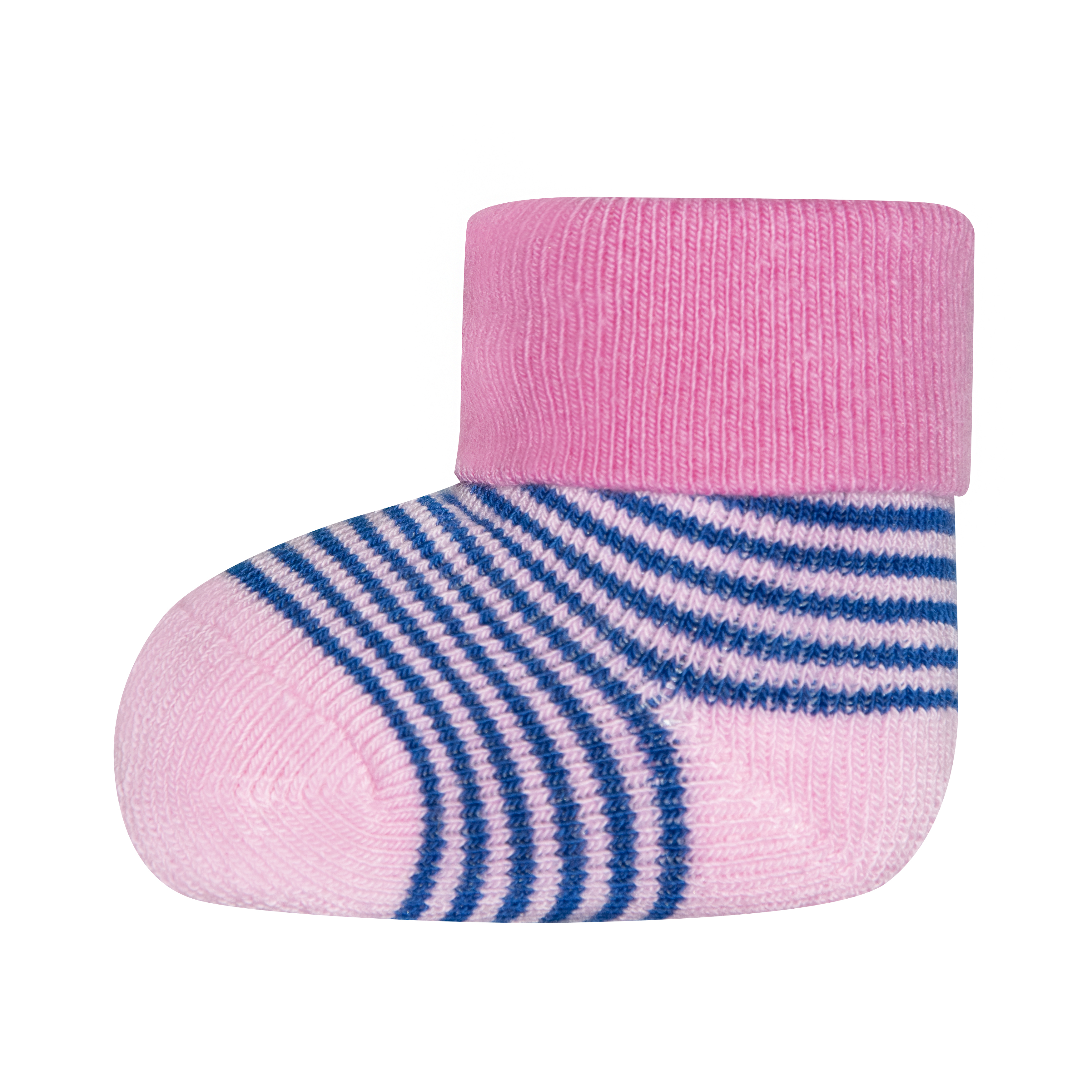 Mädchen Erstlings-Socken (Dreierpack) Pink Ringel Punkte