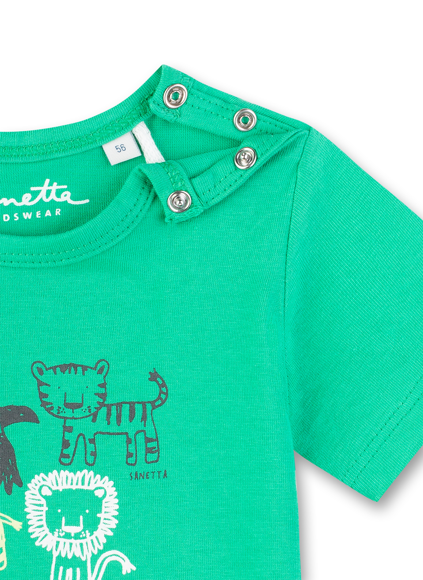 Jungen T-Shirt Grün Little Friends