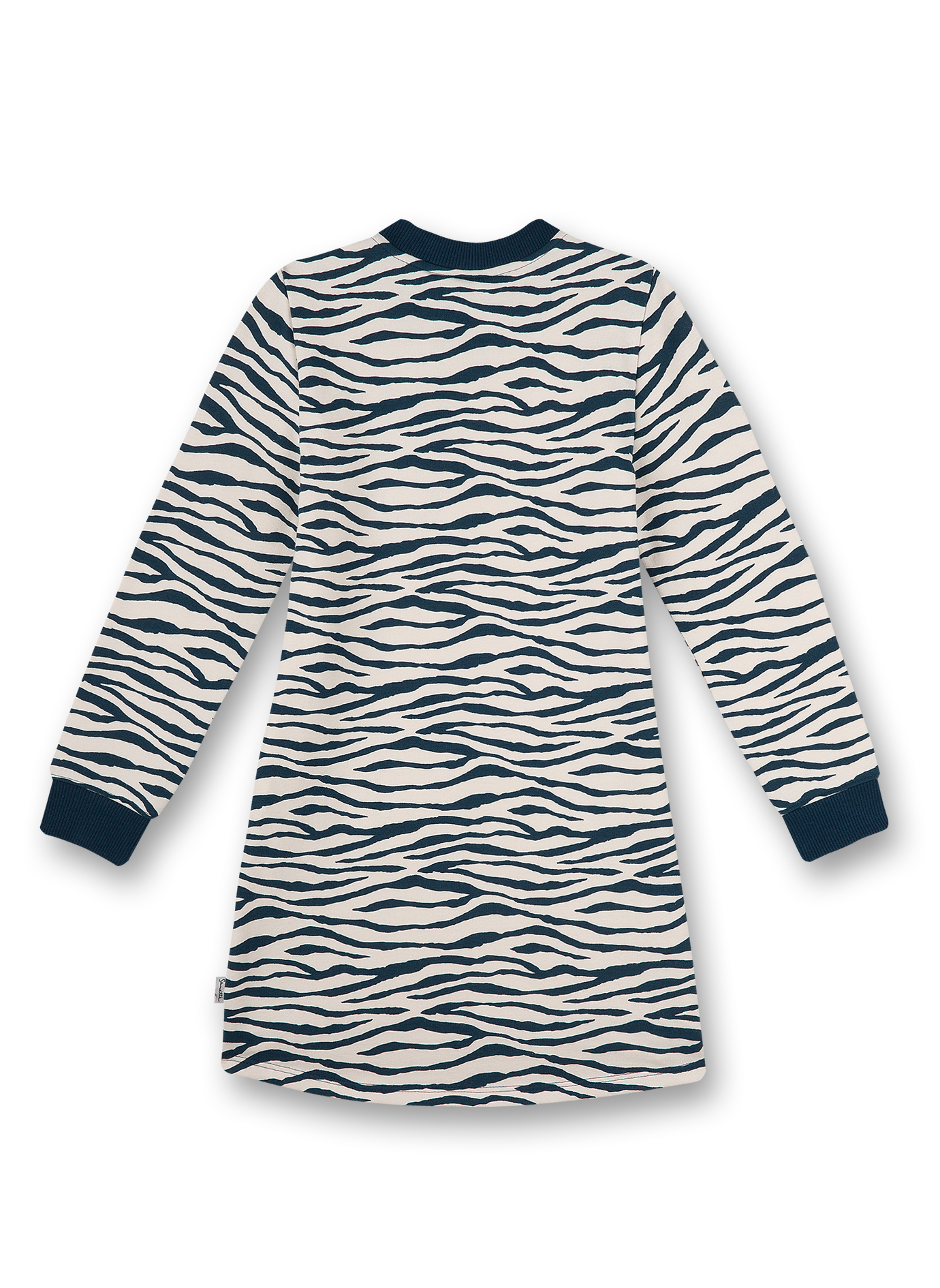 Mädchen-Sweatkleid Dunkelblau Crazy Zebra