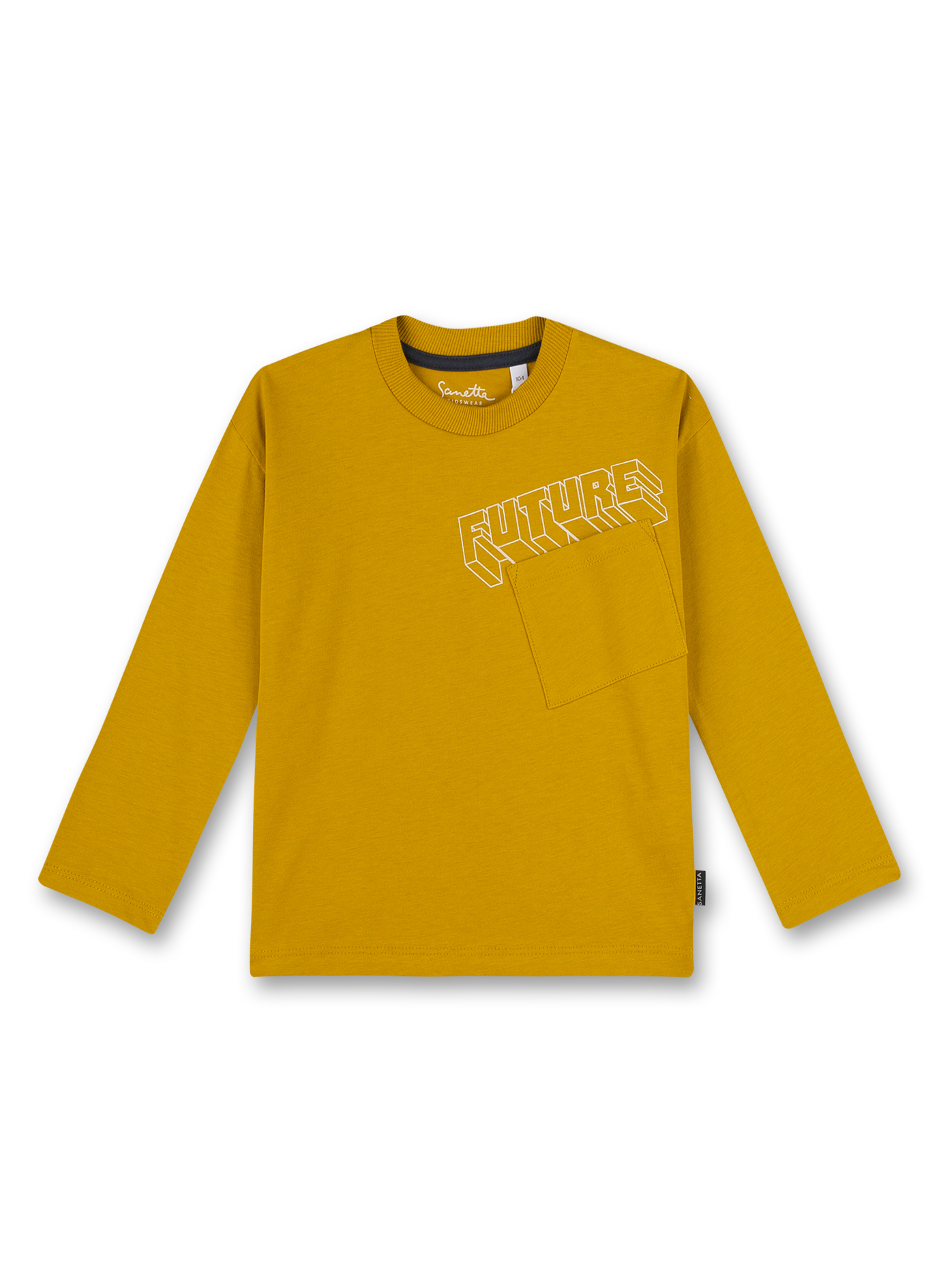 Jungen-Shirt langarm Gelb Space Diver