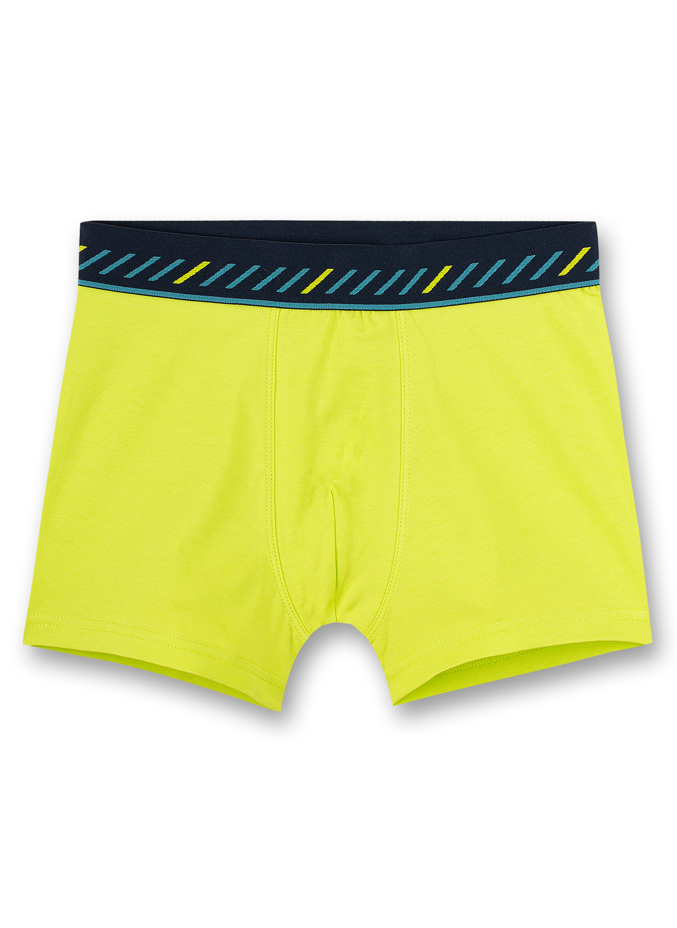 Jungen-Shorts (Dreierpack) Dunkelblau Neongelb Graumelange