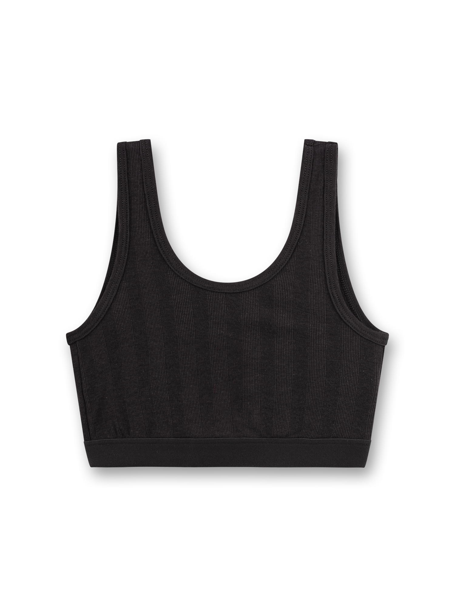 Mädchen-Bustier dunkelgrau
