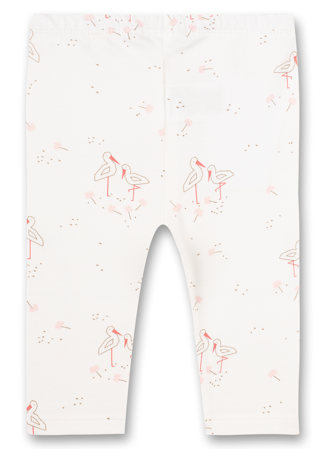 Mädchen-Leggings Beige Family Stork