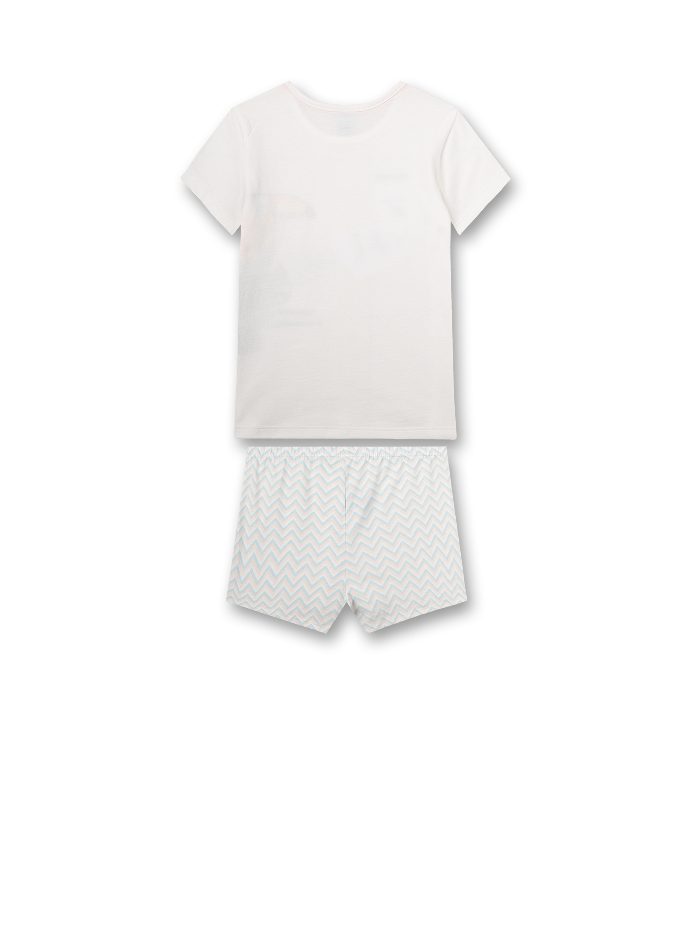 Mädchen-Schlafanzug kurz Off-White