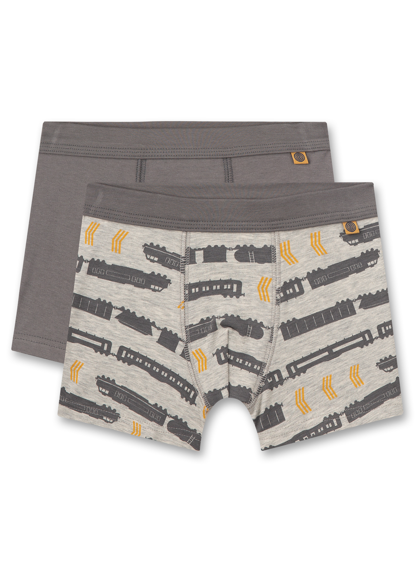 Jungen-Hipshorts (Doppelpack)  Braun
