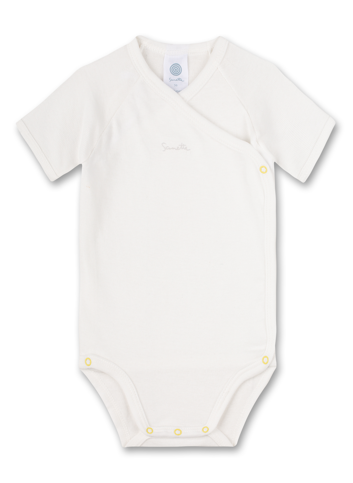 Wickelbody kurzarm (Doppelpack) Off-White undRingel