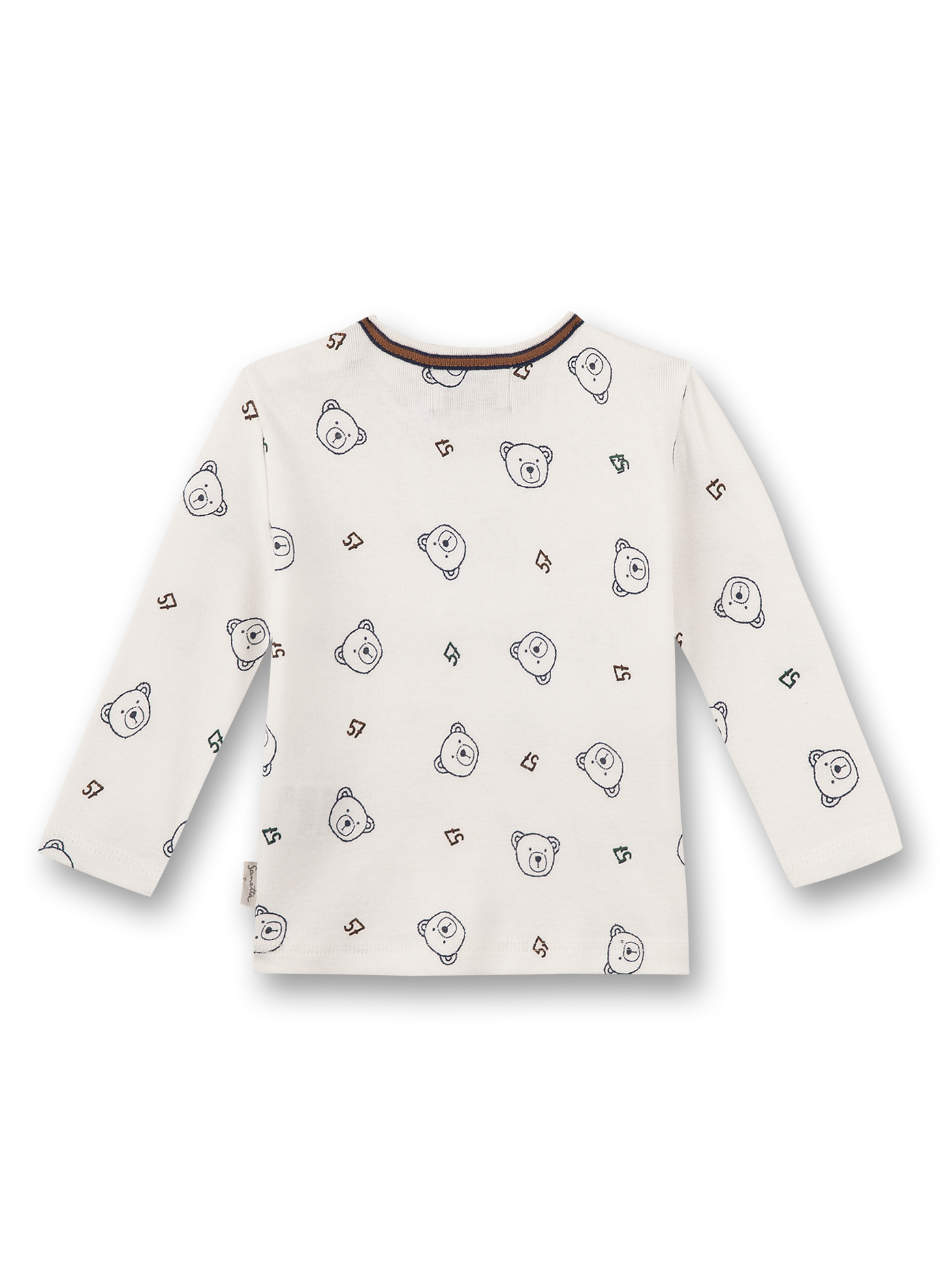 Jungen-Shirt langarm Off-White Little Teddy