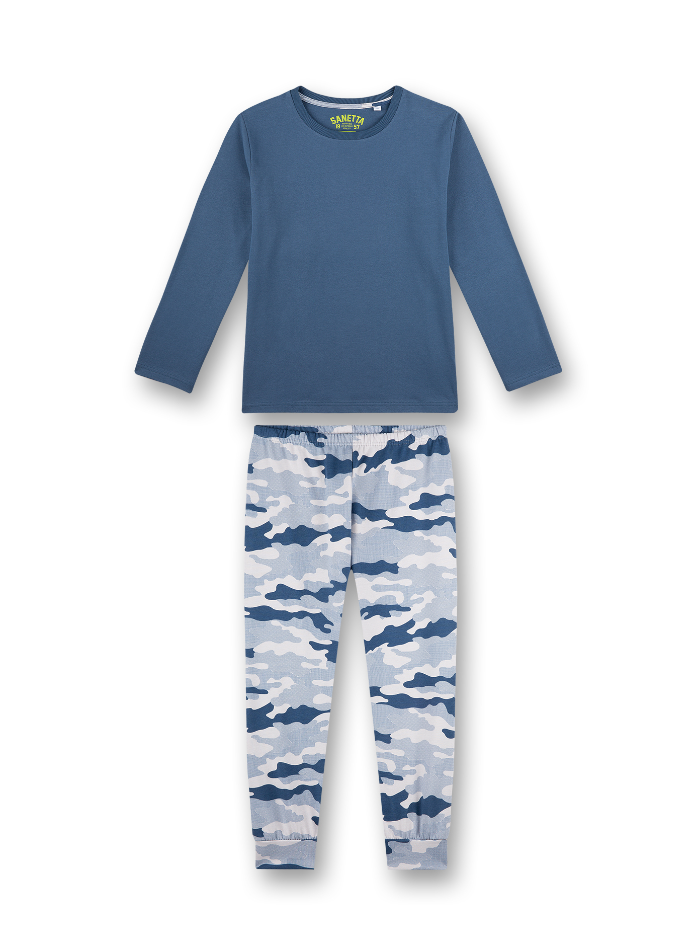 Jungen-Schlafanzug Blau Snowboarder