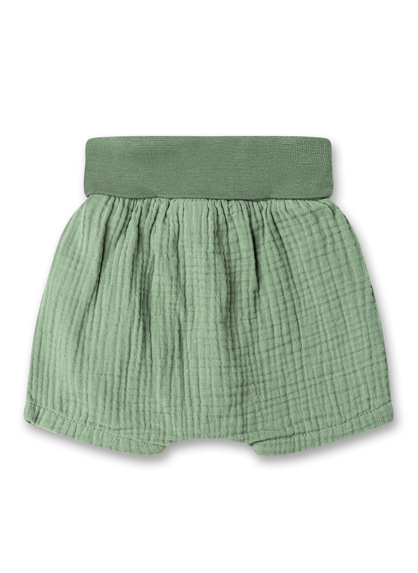 Baby-Shorts Grün aus Musselin 