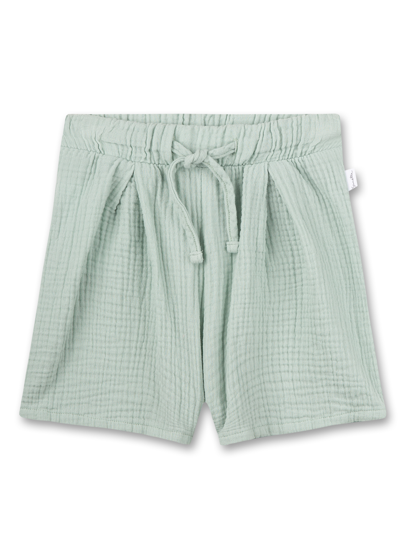 Mädchen-Shorts Musselin Grün 