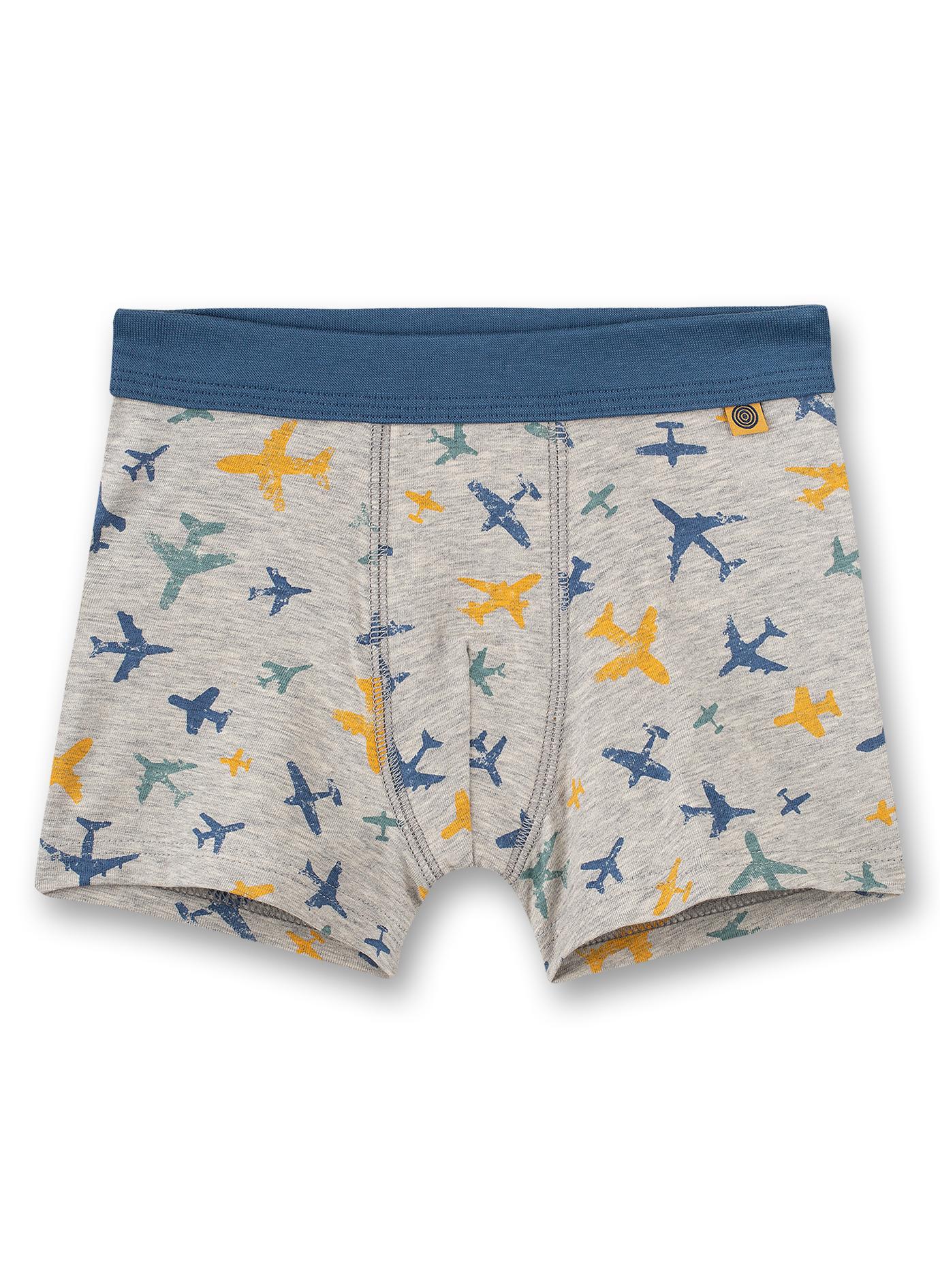 Jungen-Hipshorts Graumelange Plane