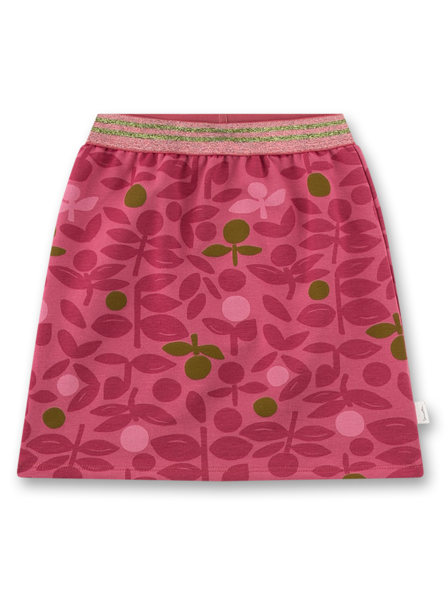 Mädchen-Rock pink Blumen