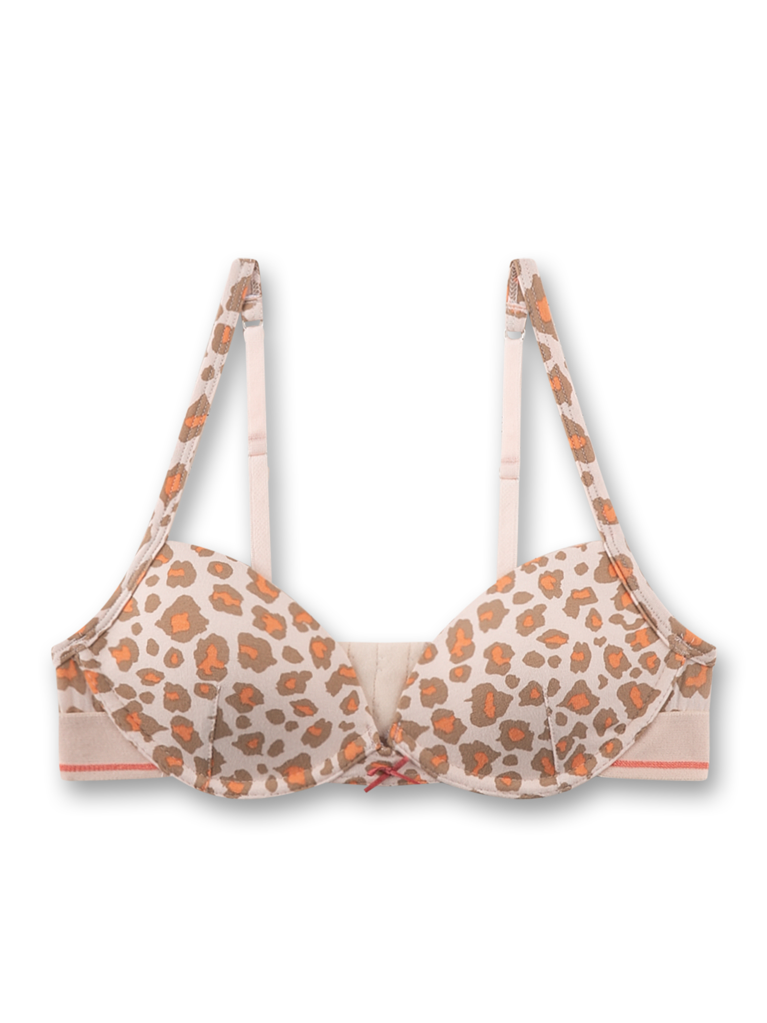 Mädchen-Soft Cup Bra orange Leo-Print