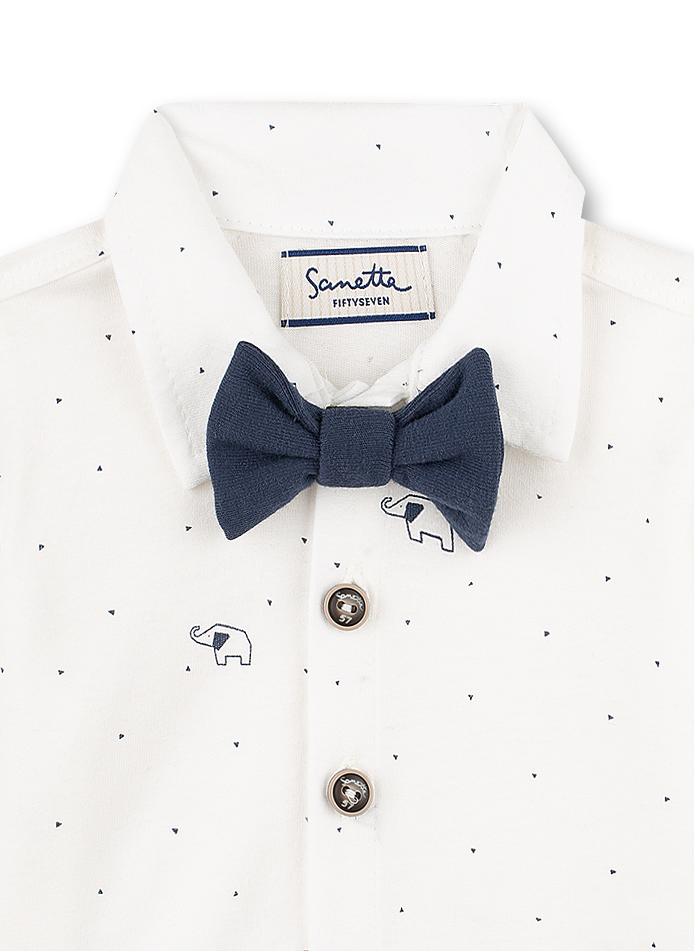 Jungen-Hemd Off-White Family Elephant