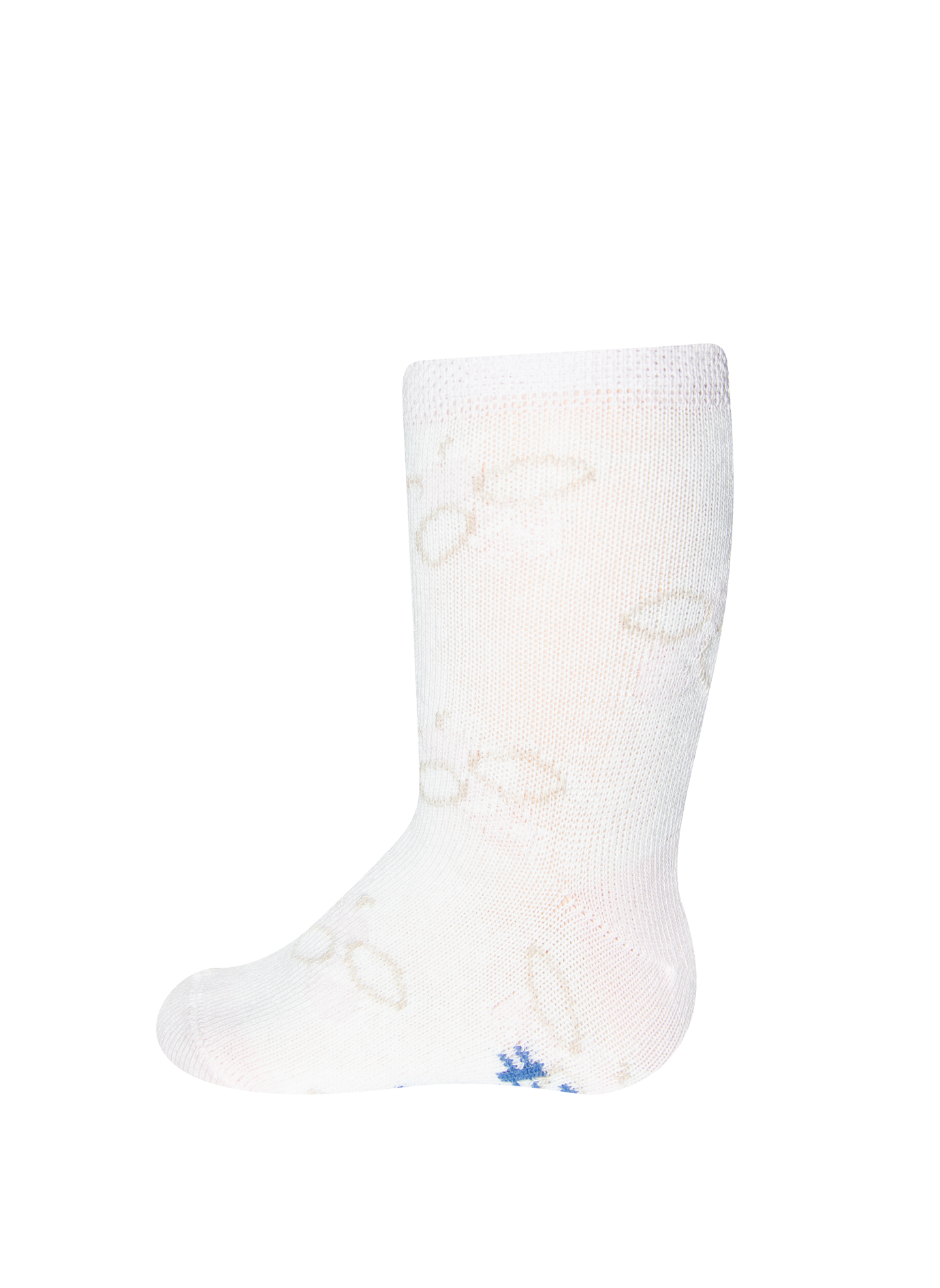 Mädchen-Socken (Doppelpack) Weiß und Rosa-geringelt