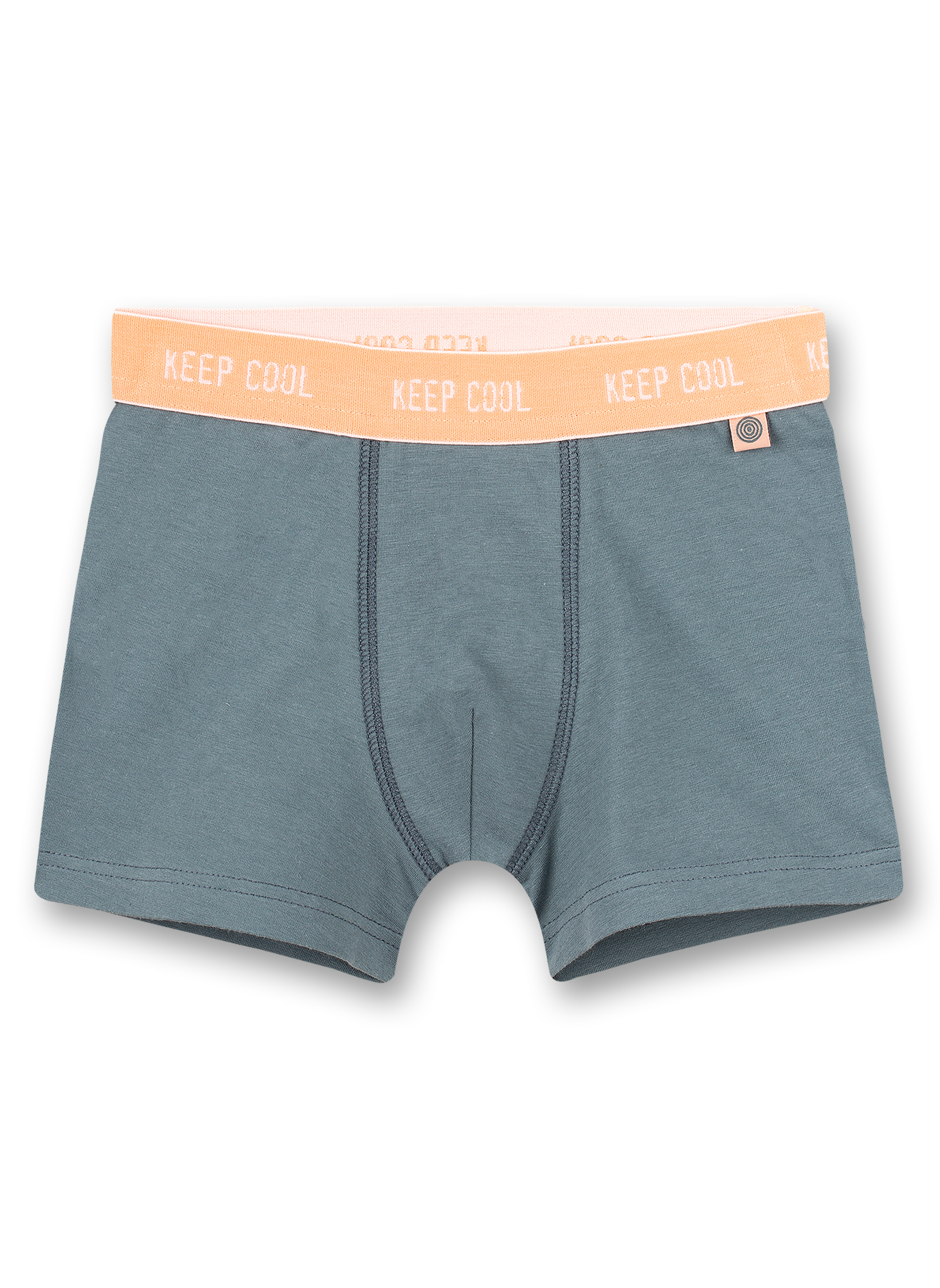 Jungen-Shorts (Doppelpack) Graumelange und Dunkelgrün Wild at Heart