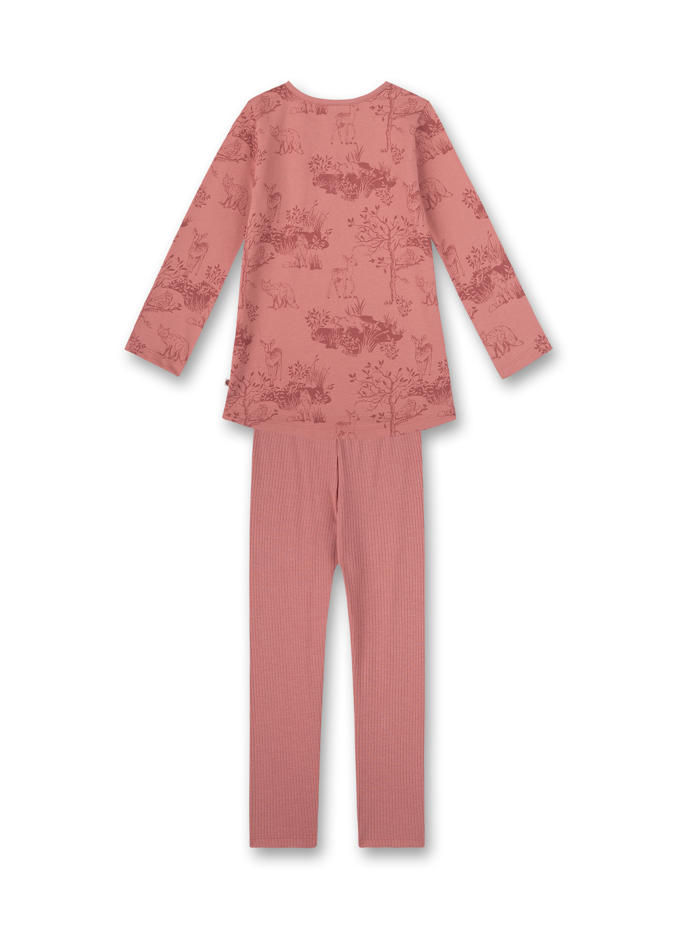 Mädchen-Schlafanzug Rosa Woodlands