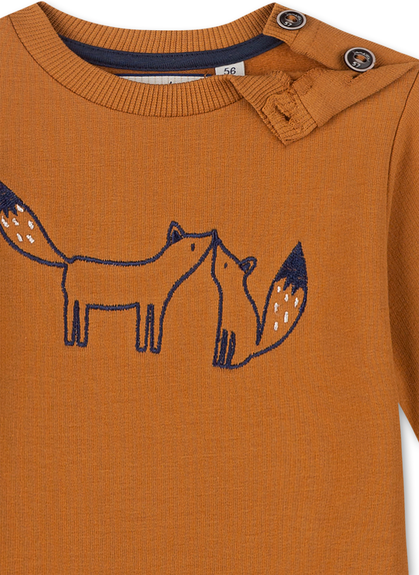 Jungen-Sweatshirt Braun Clever Fox