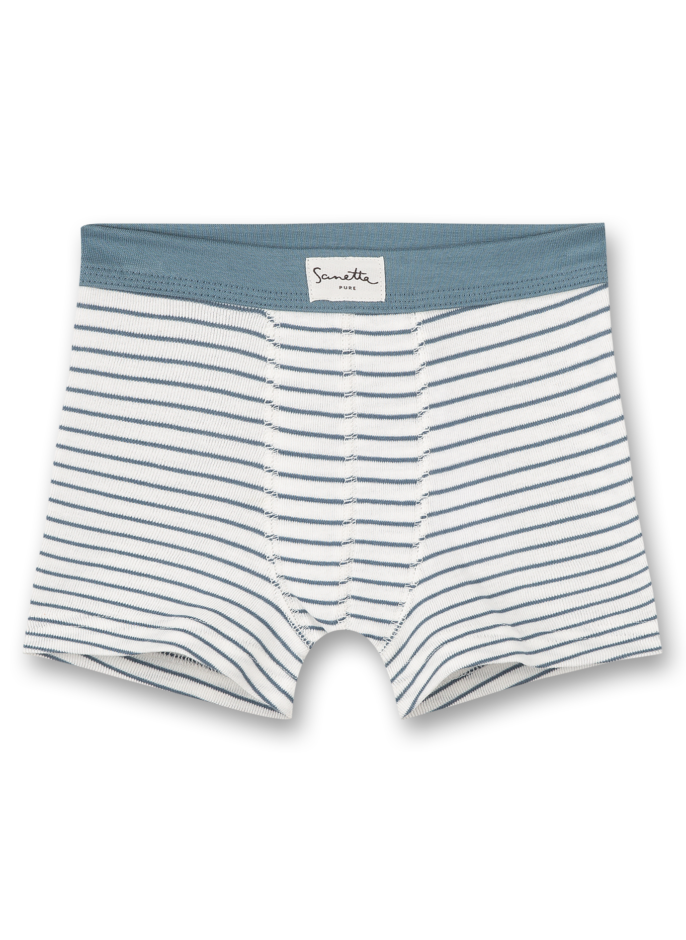 Jungen-Shorts Blau Ringel