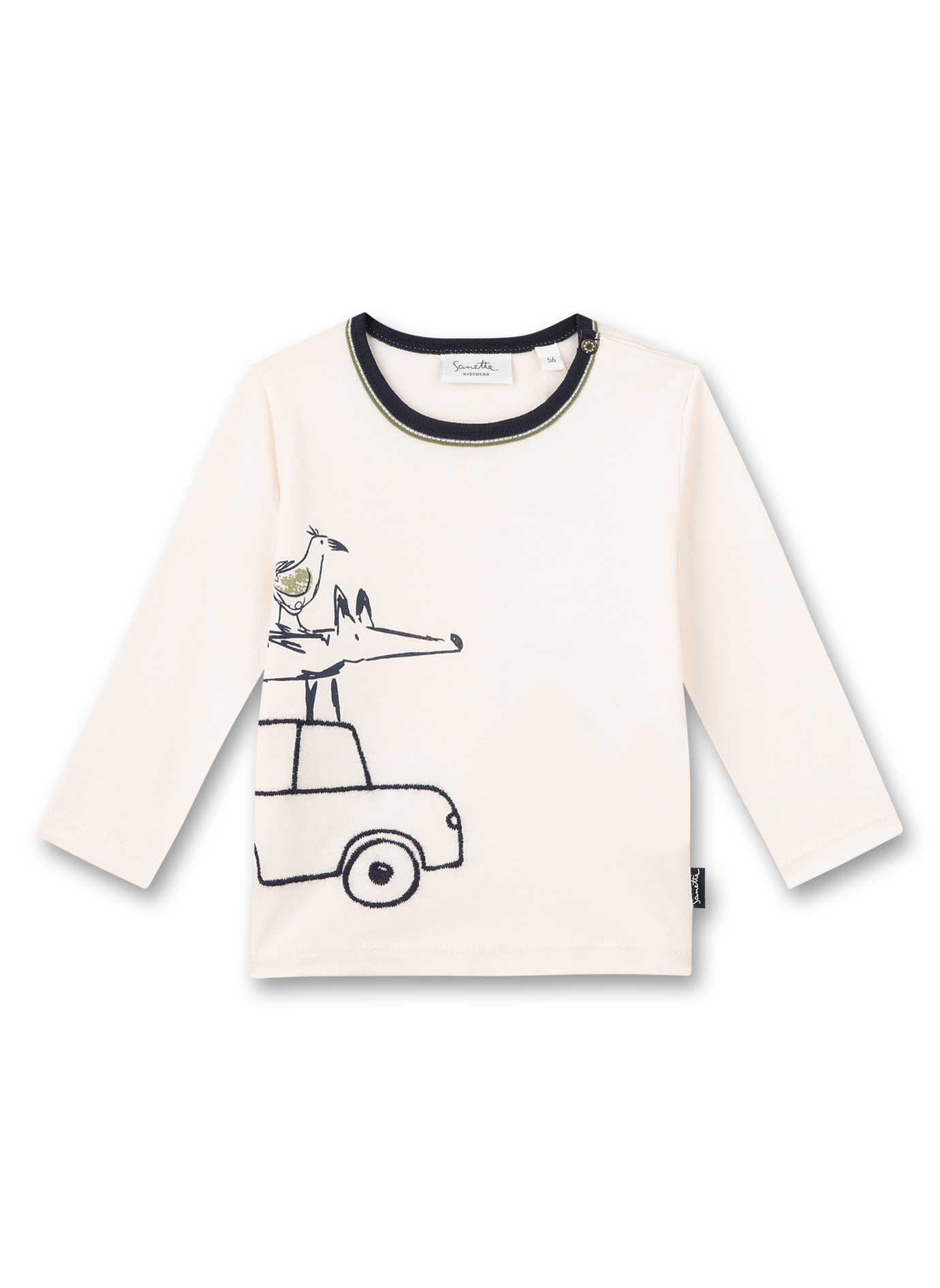 Jungen-Shirt langarm Off-White