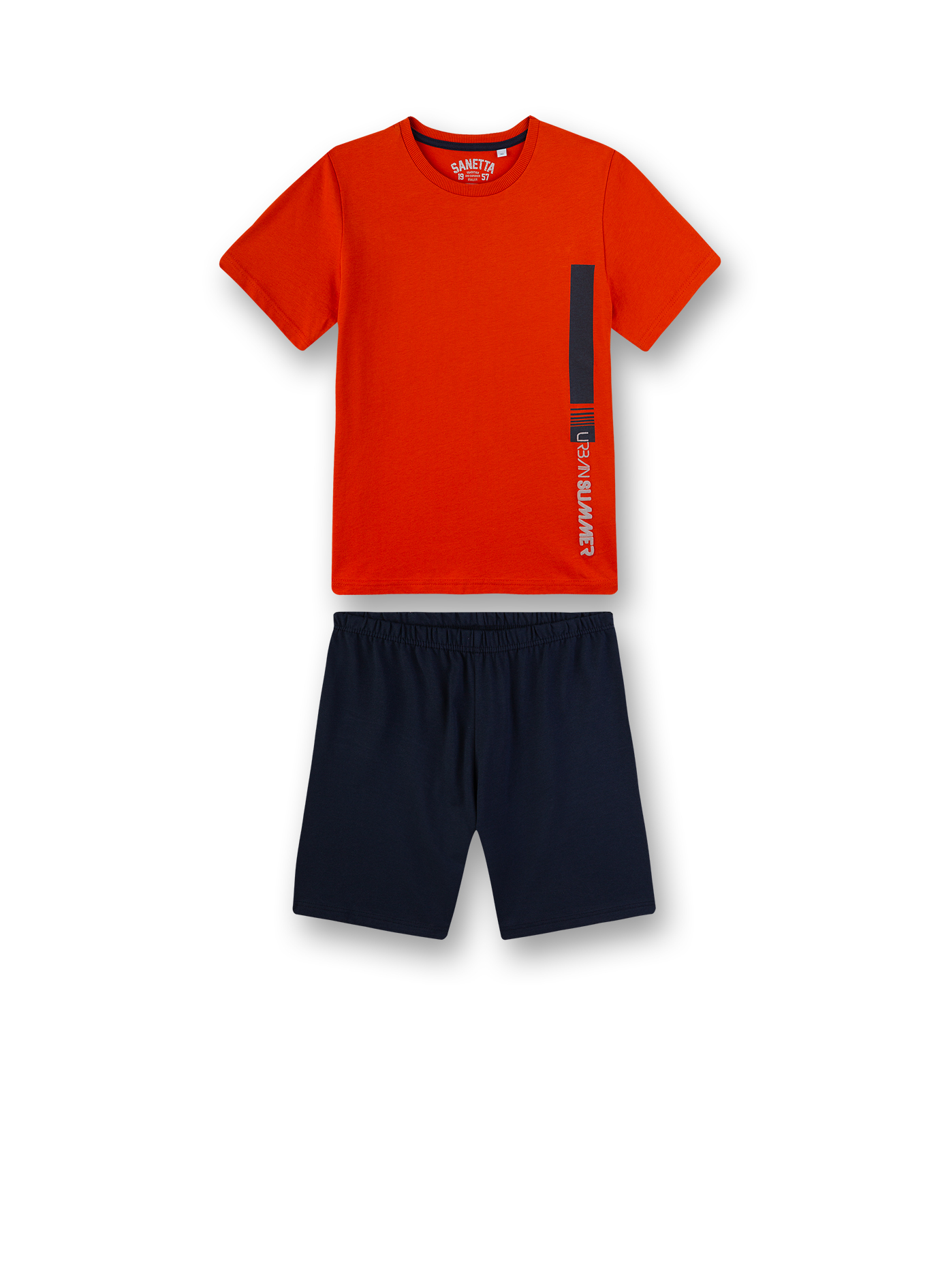 Jungen-Schlafanzug Orange Urban Summer