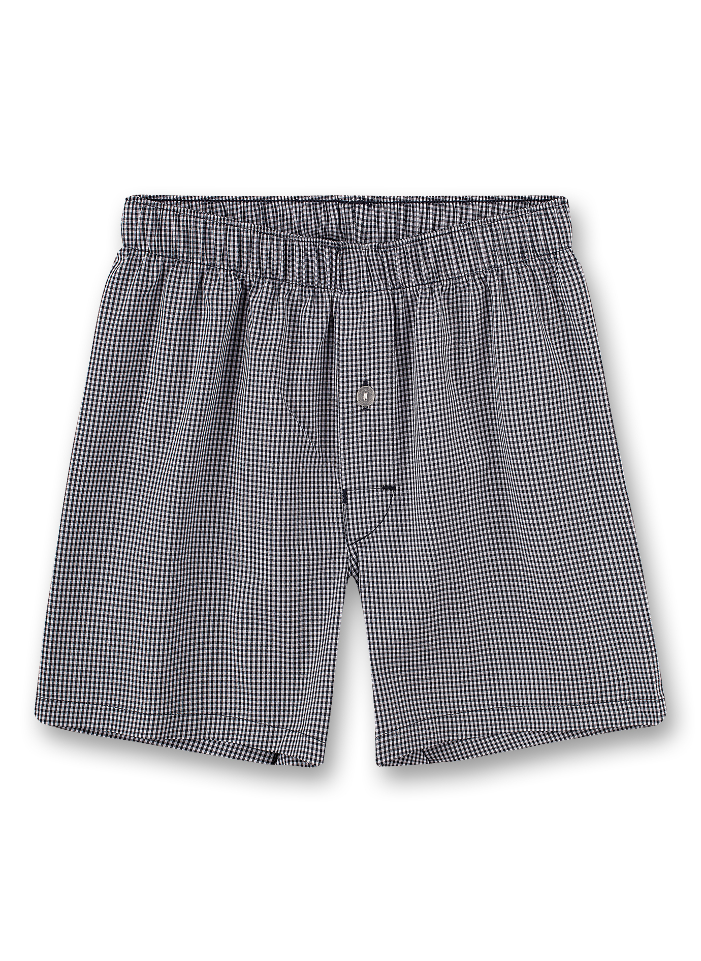 Jungen-Boxershorts Schwarz-Kariert Biker Boy