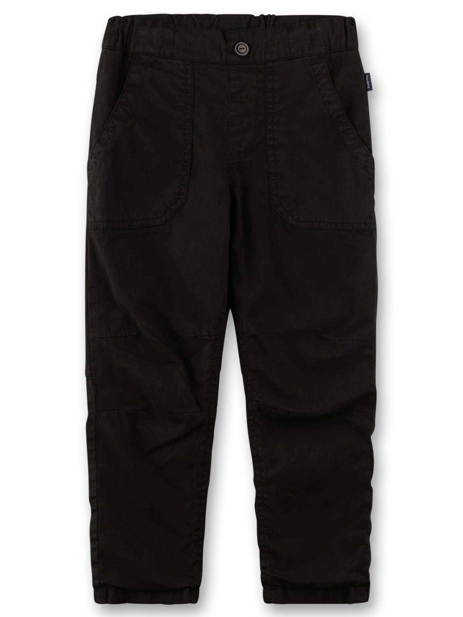 Jungen-Twillhose schwarz