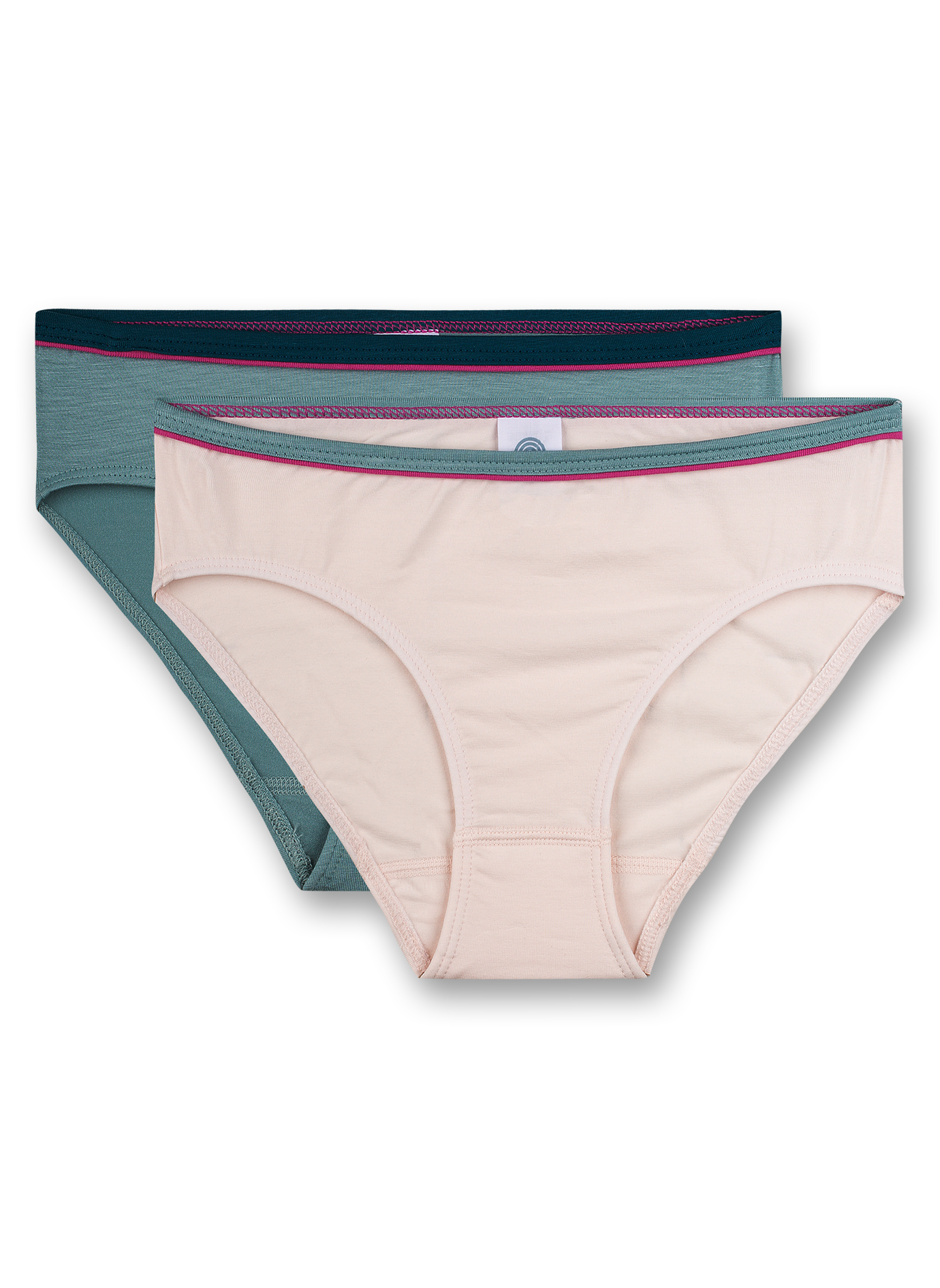 Mädchen-Rioslip (Doppelpack) Rosa und Hellblau Caribbean Nights