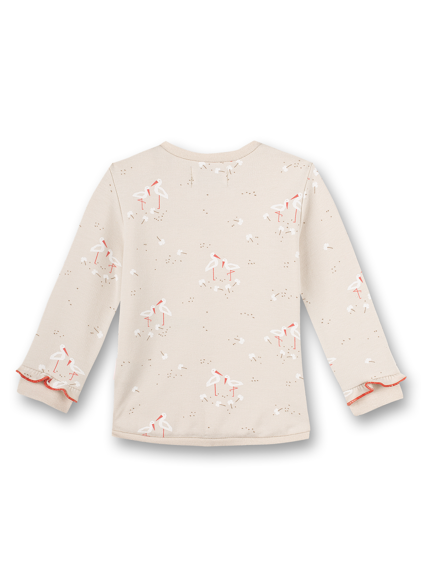 Mädchen-Sweatshirt Beige Family Stork