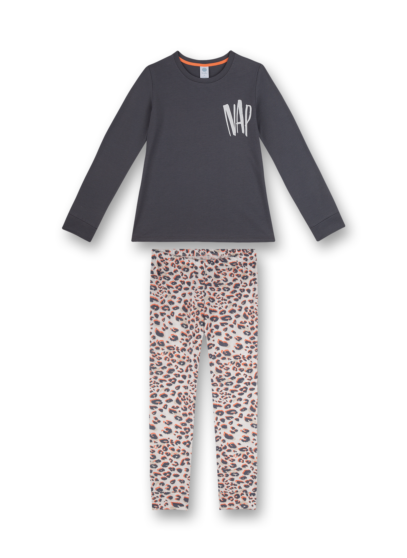 Mädchen-Schlafanzug Grau Athleisure