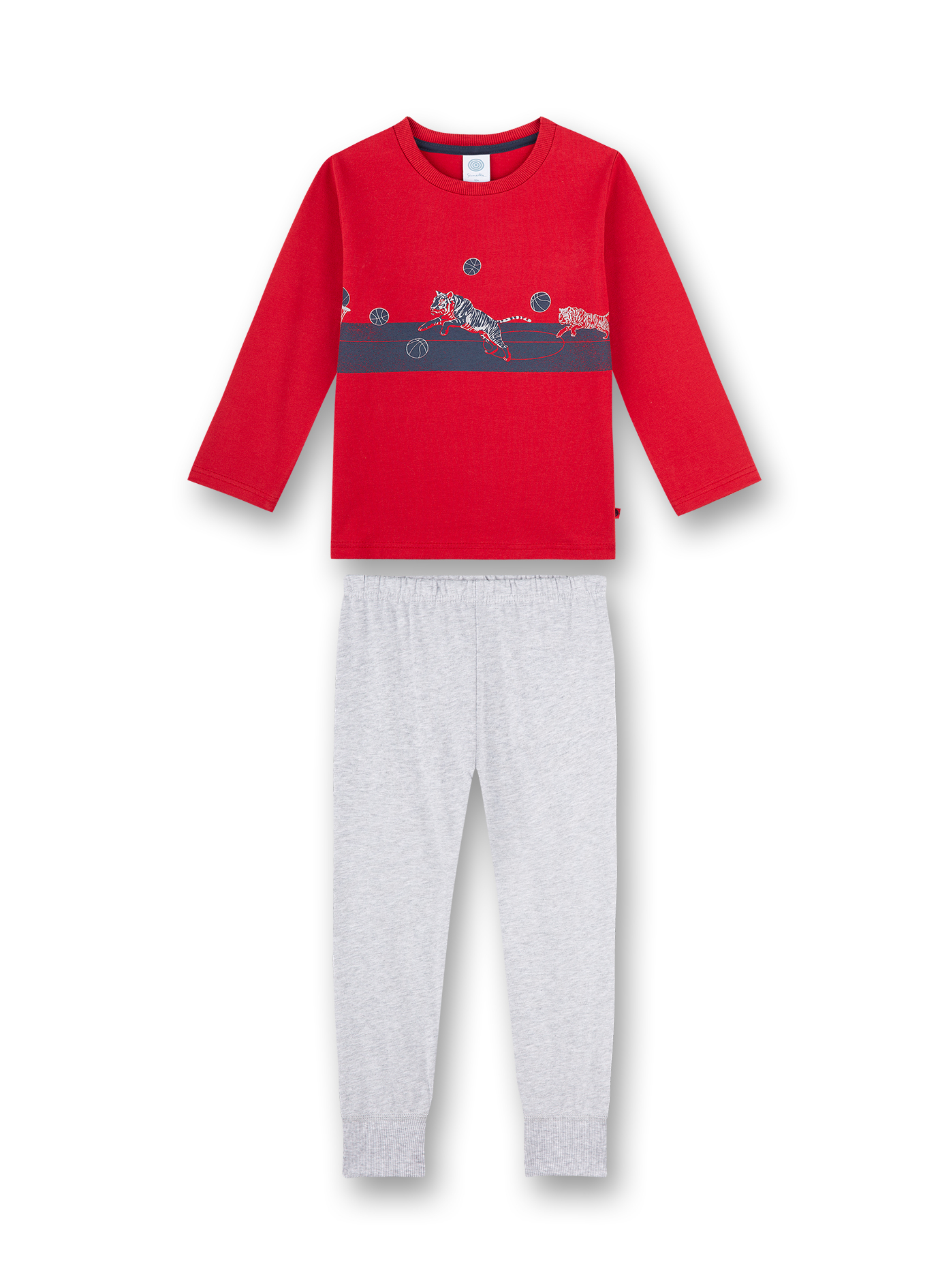 Jungen-Schlafanzug lang Rot Let's go Play