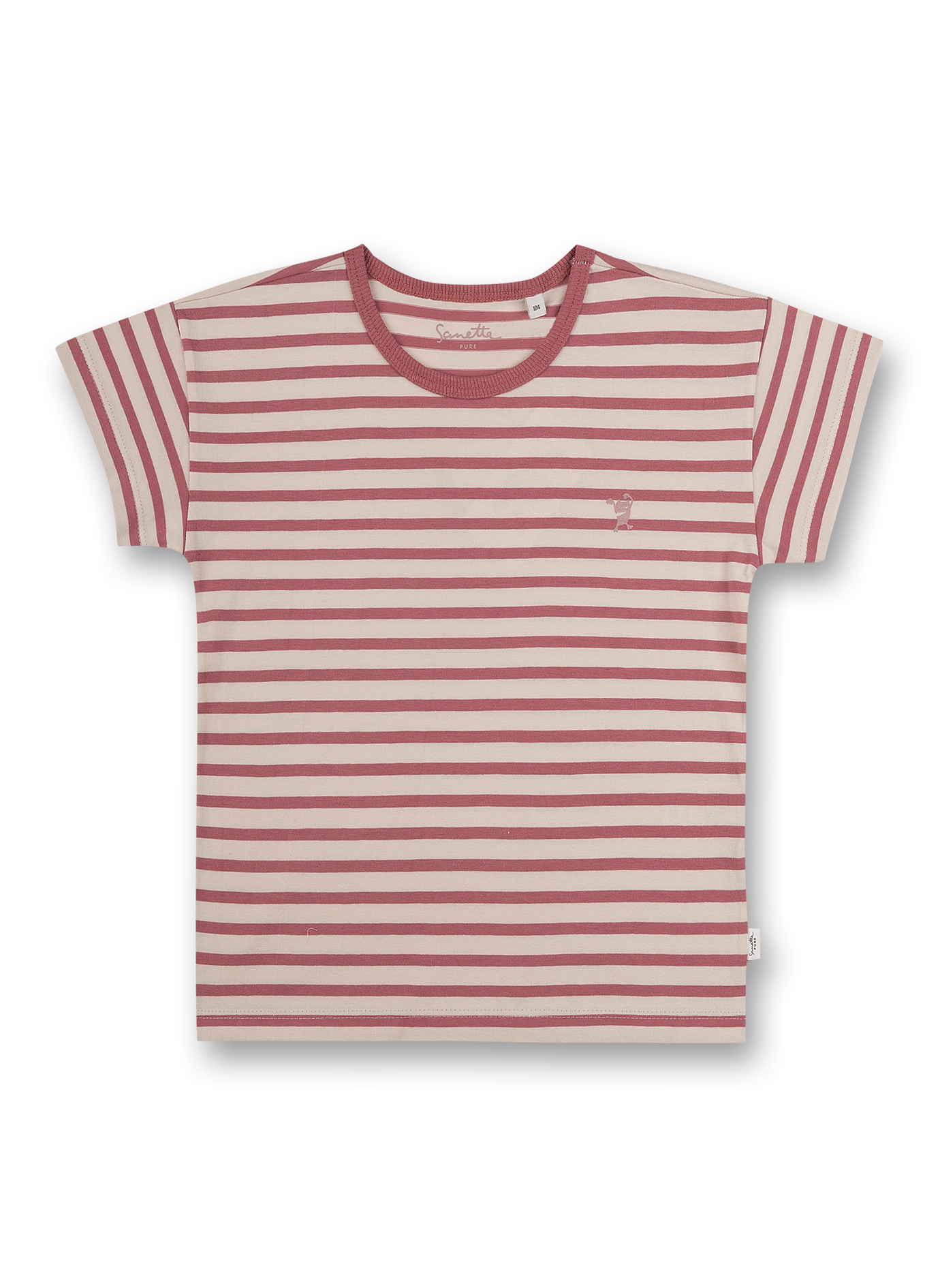 Mädchen T-Shirt Rosa Ringel