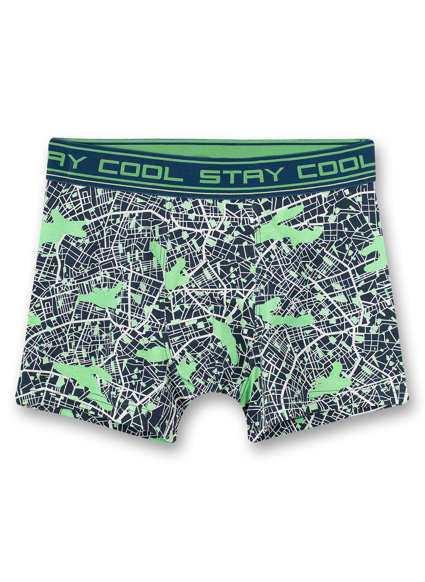 Jungen-Shorts Blau Camouflage-Allover Big City Life