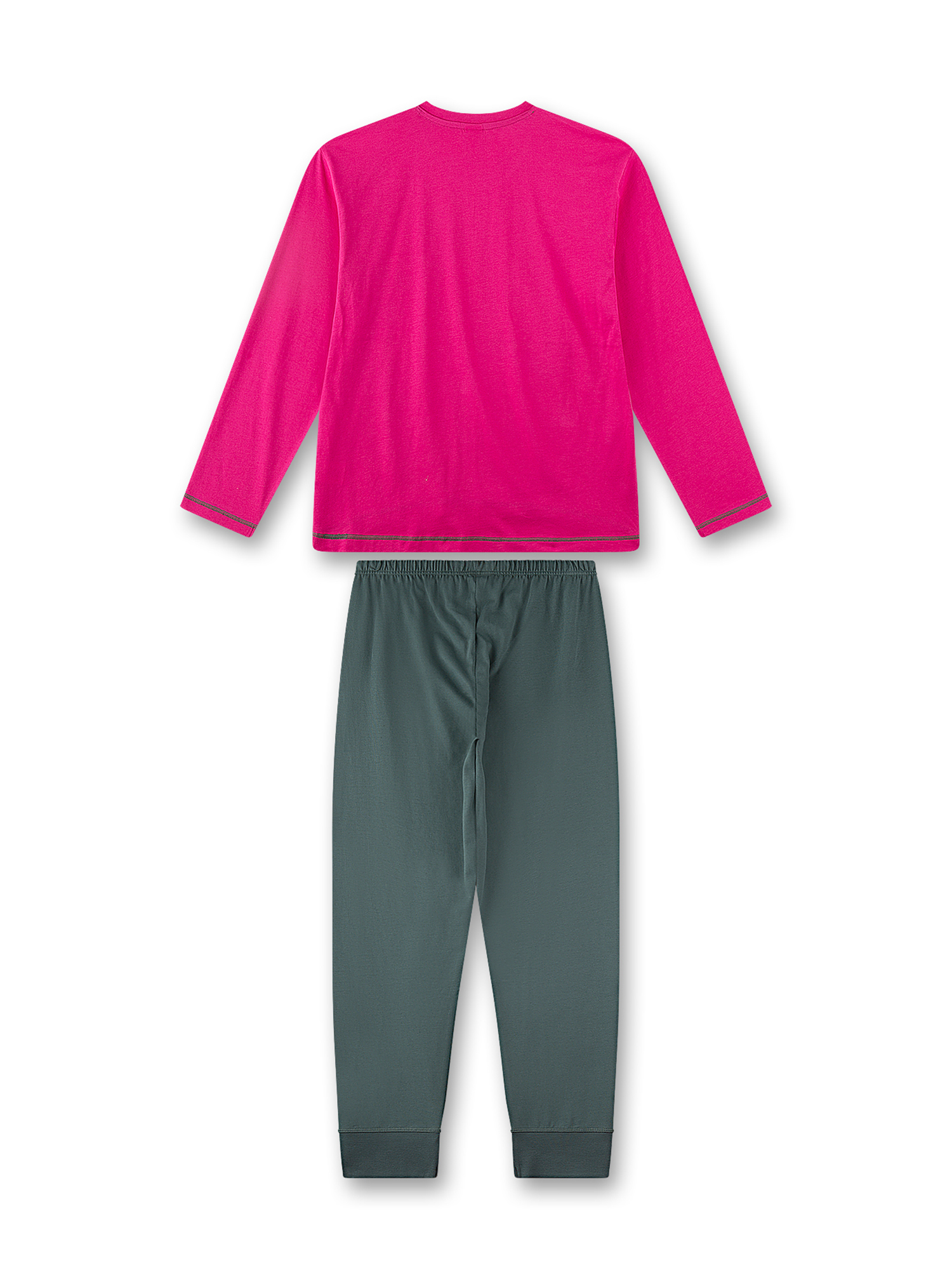 Langarmshirt, Fuchsia, Hose, Jogginghose, Set