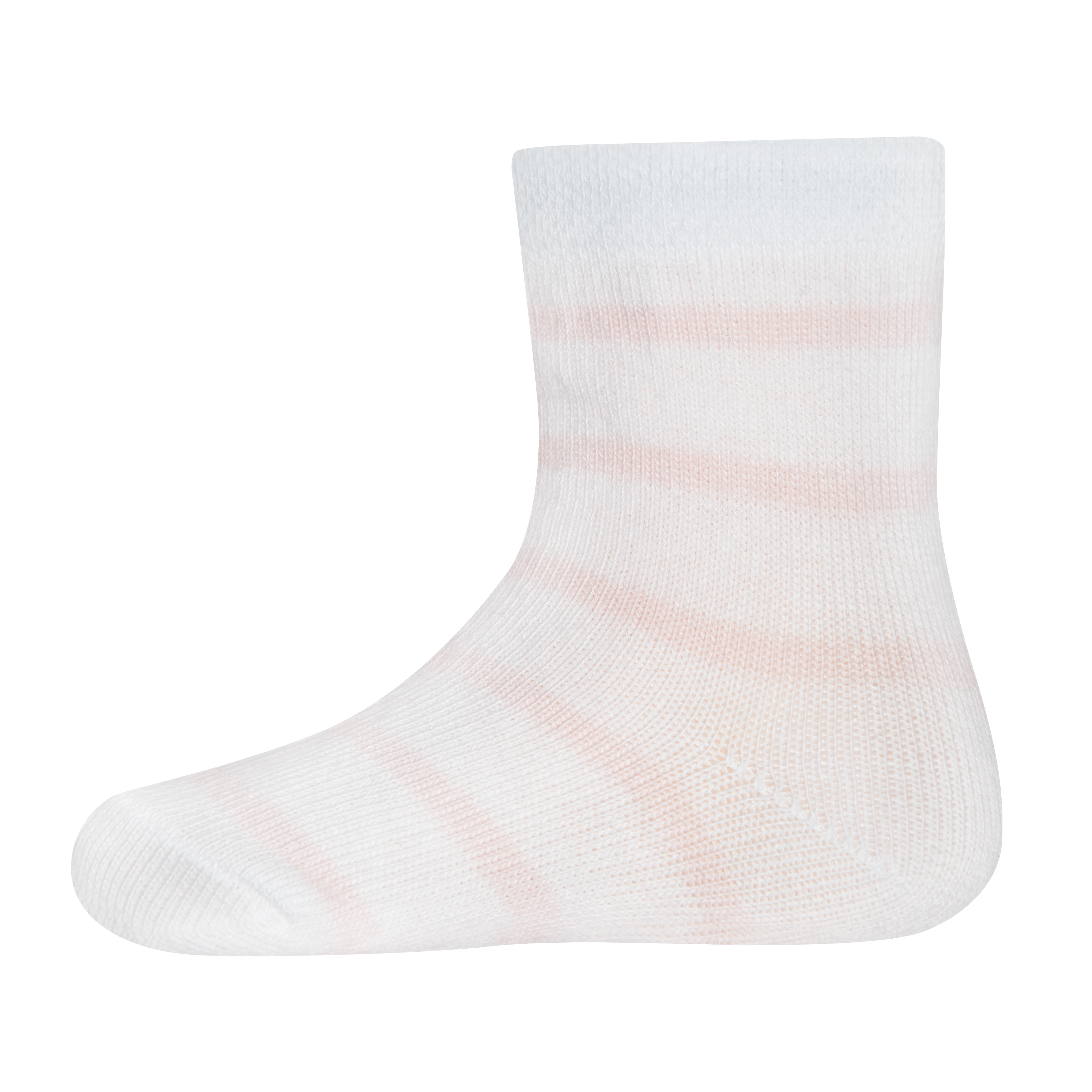 Mädchen-Socken (Doppelpack) Weiß Häschen Ringel