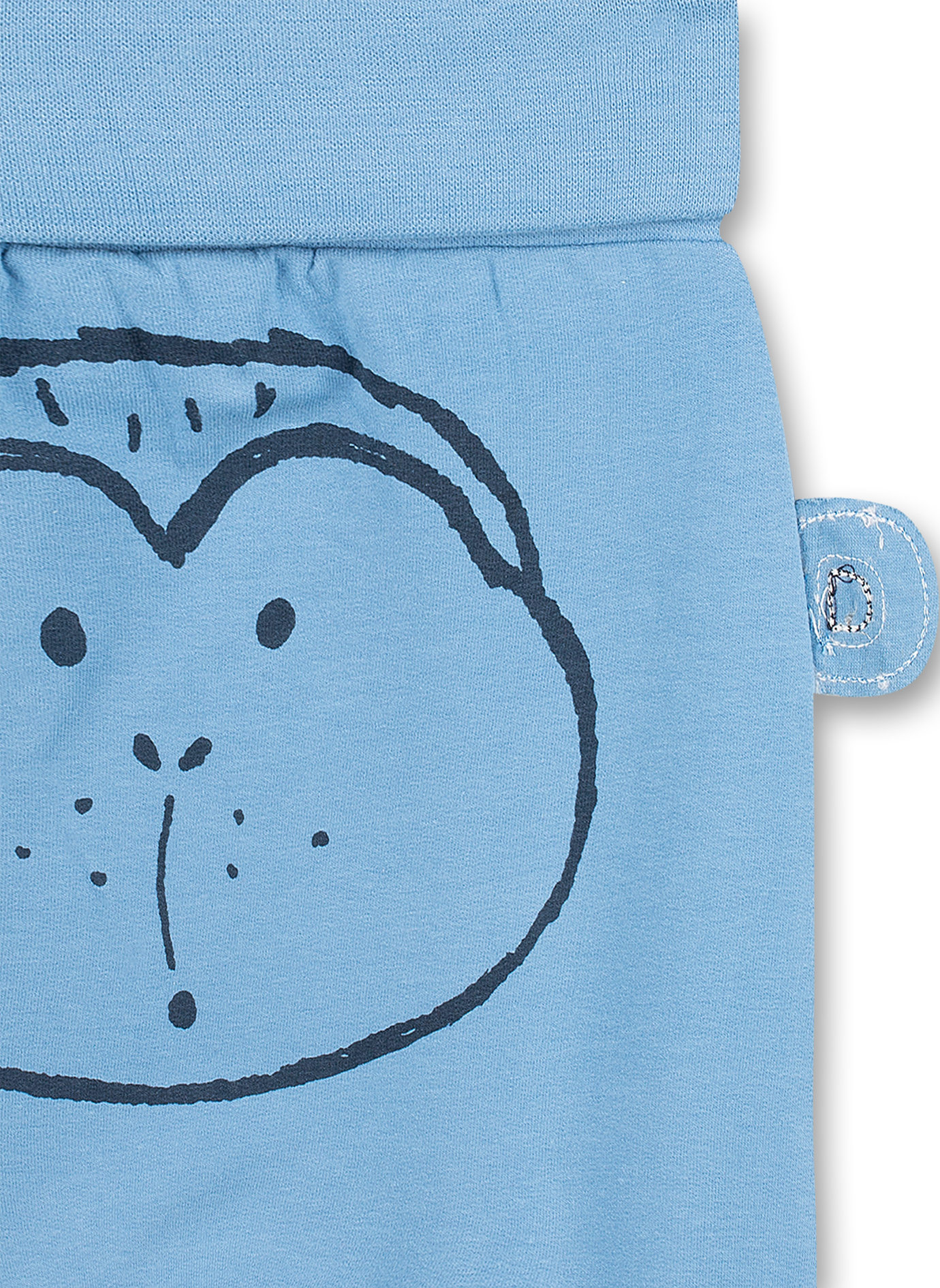 Jungen-Sweathose Hellblau Monkey Funky