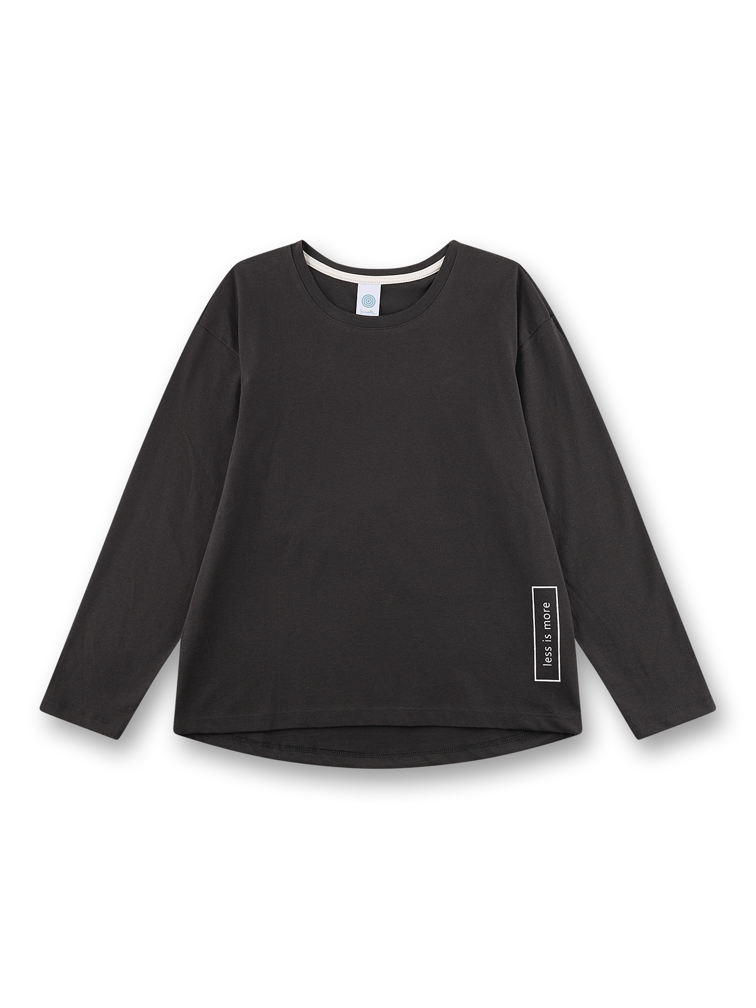 Mädchen-Schlafshirt langarm grau