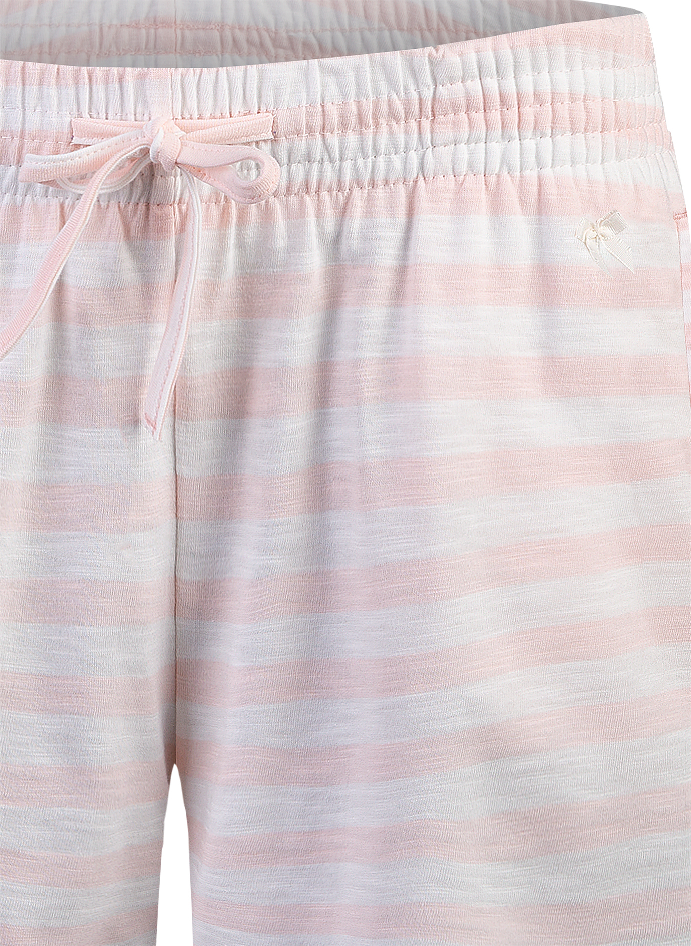 Damen-Shorts Rosa-geringelt