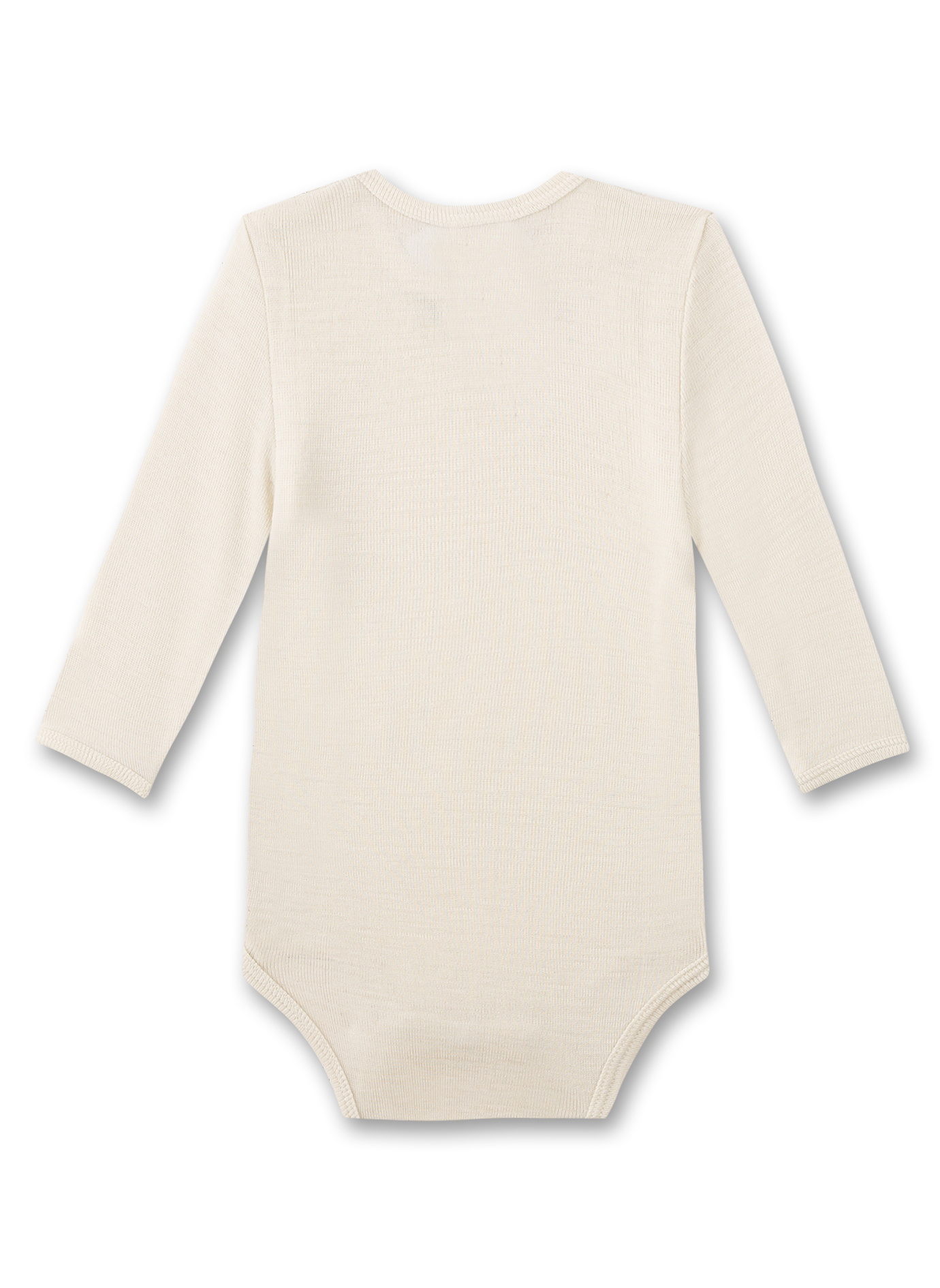 Body langarm Off-White aus Wolle & Seide