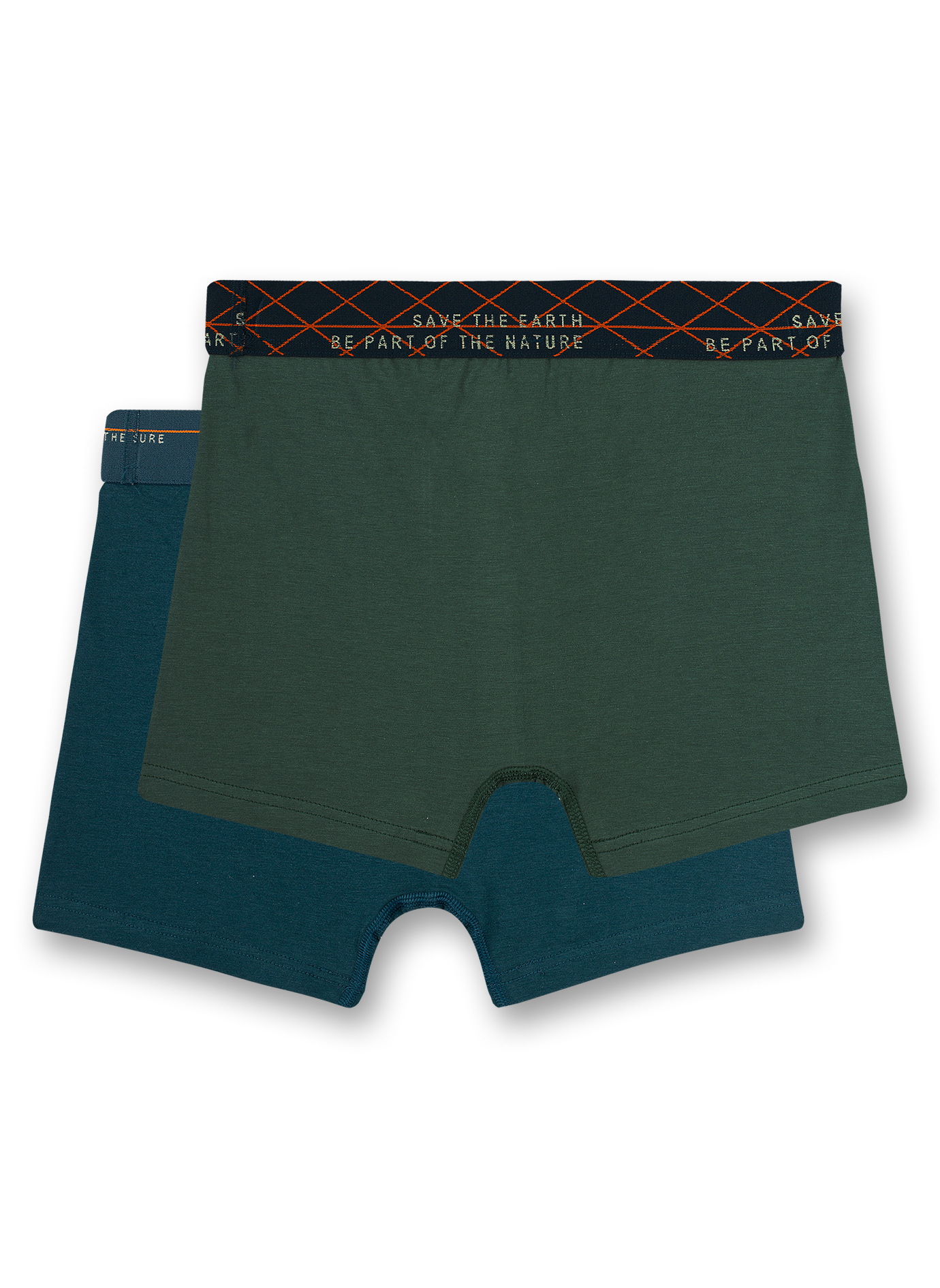 Jungen-Hipshorts (Doppelpack) Blau und Grün Wild Adventure