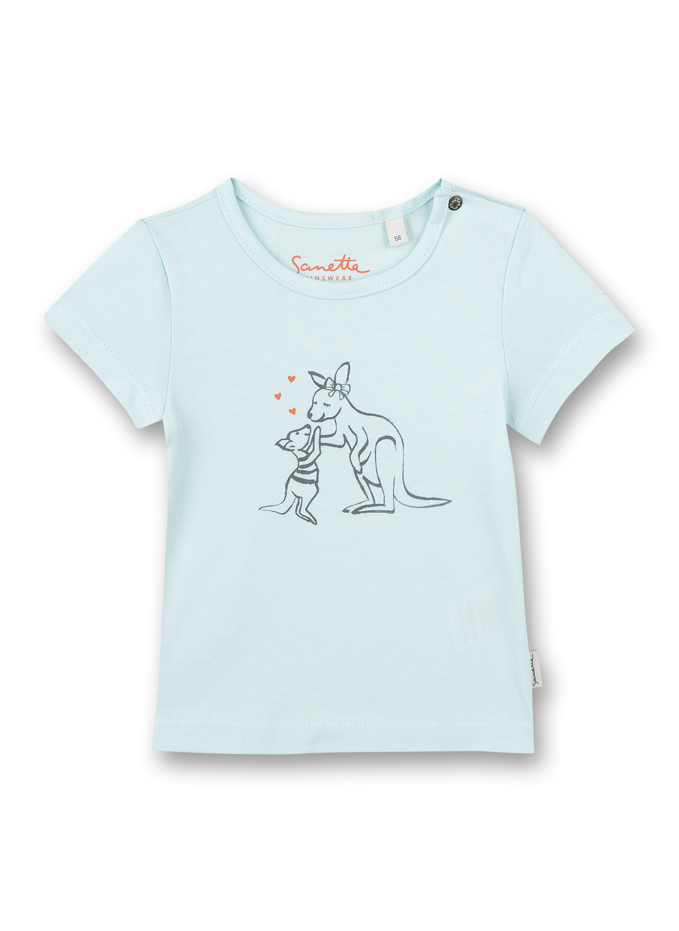 Mädchen T-Shirt Hellblau Kangaroo
