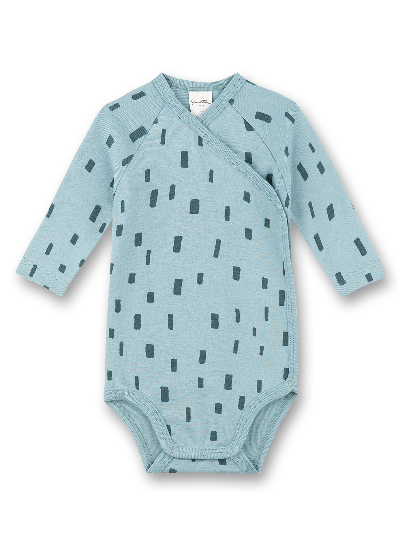 Wickelbody langarm Blau
