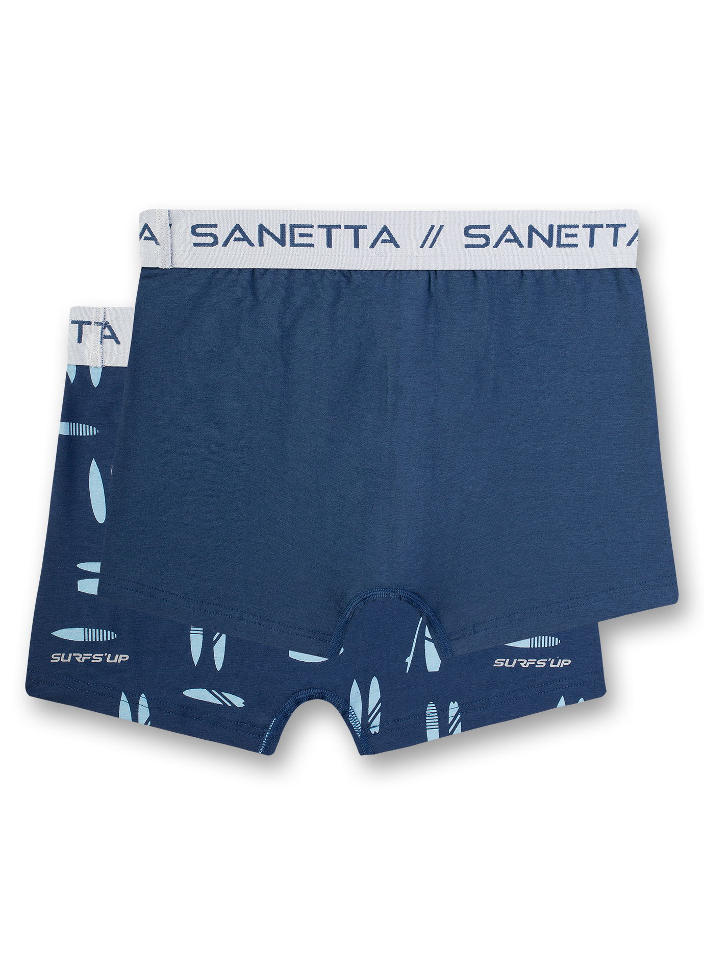 Jungen-Shorts (Doppelpack) Blau Surf Seekers