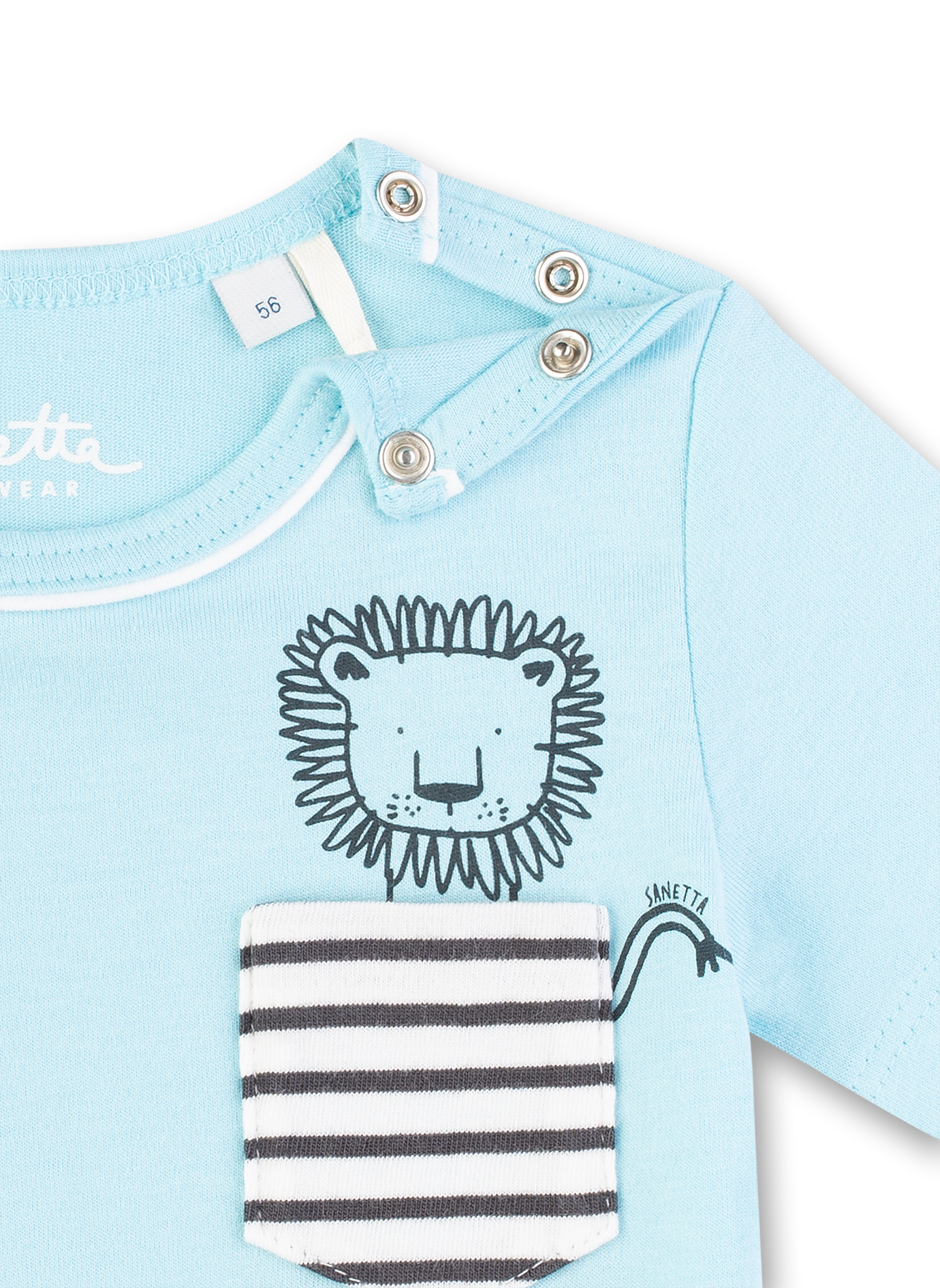 Jungen T-Shirt Hellblau Little Friends