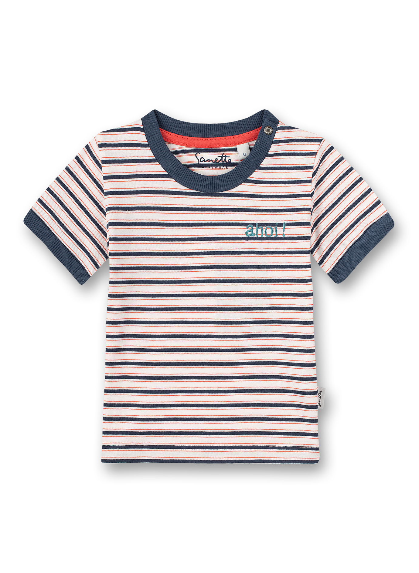 Jungen T-Shirt Weiß Ringel Ocean Friends