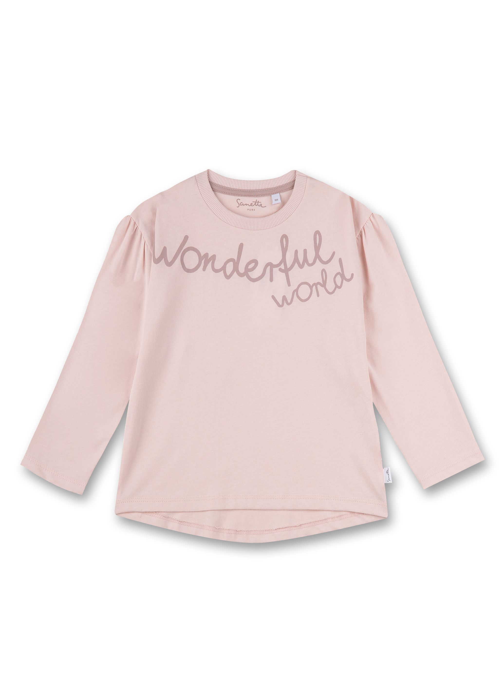 Mädchen-Shirt langarm Rosa