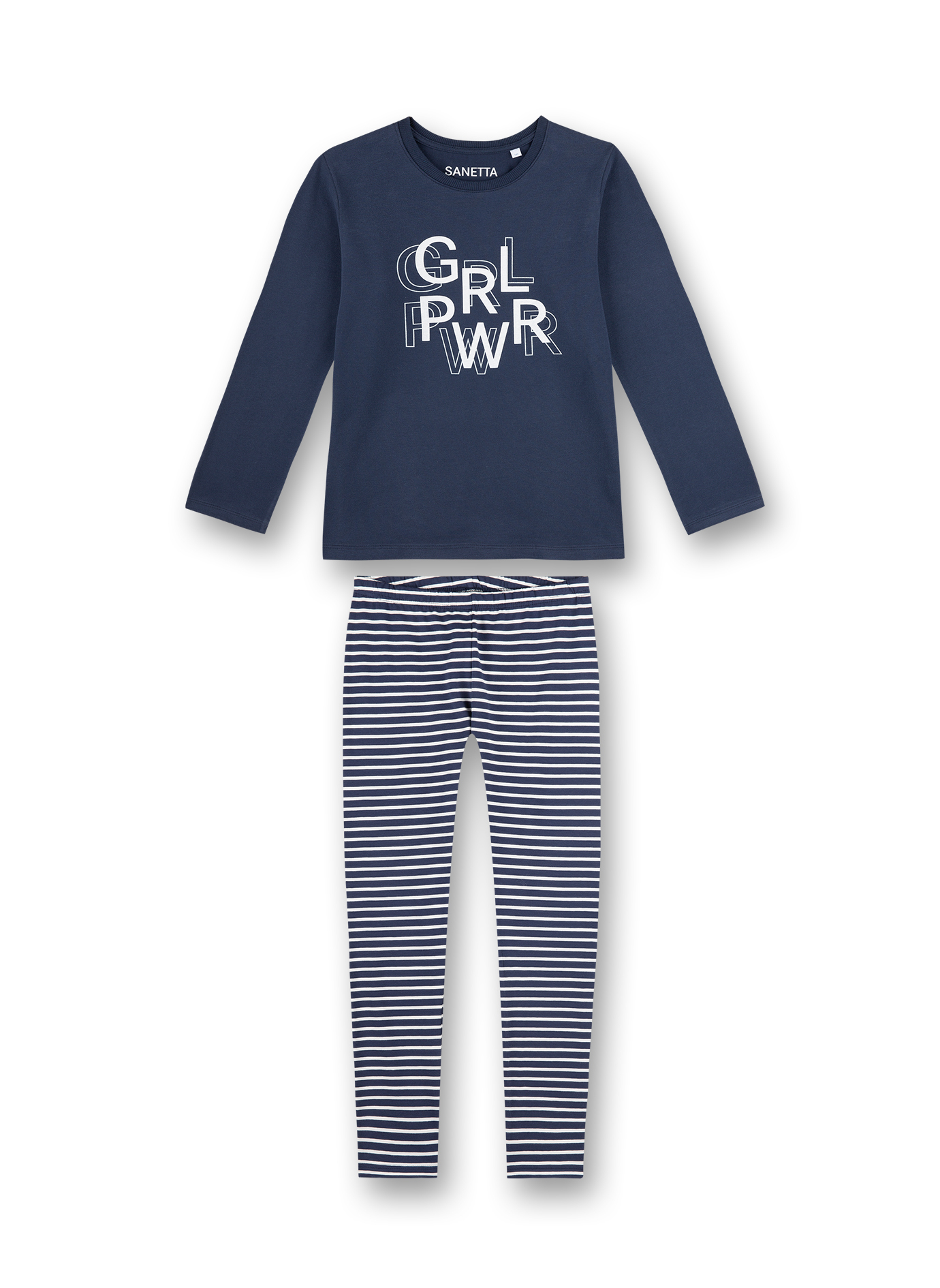 Mädchen-Schlafanzug lang Blau Athleisure | 152 | 4060972310954